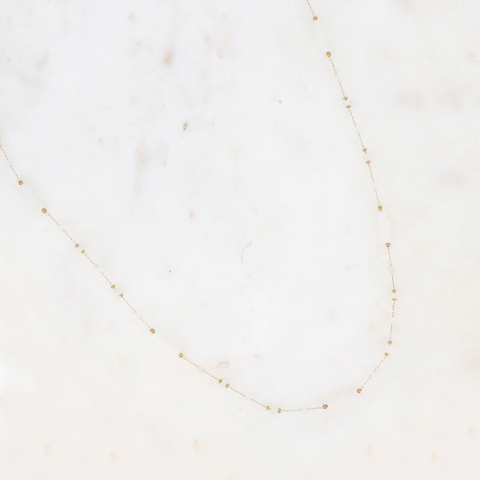 Sautoir LÉNIS Pierres Naturelles Acier Inoxydable Doré | Or et Âme Bijoux
