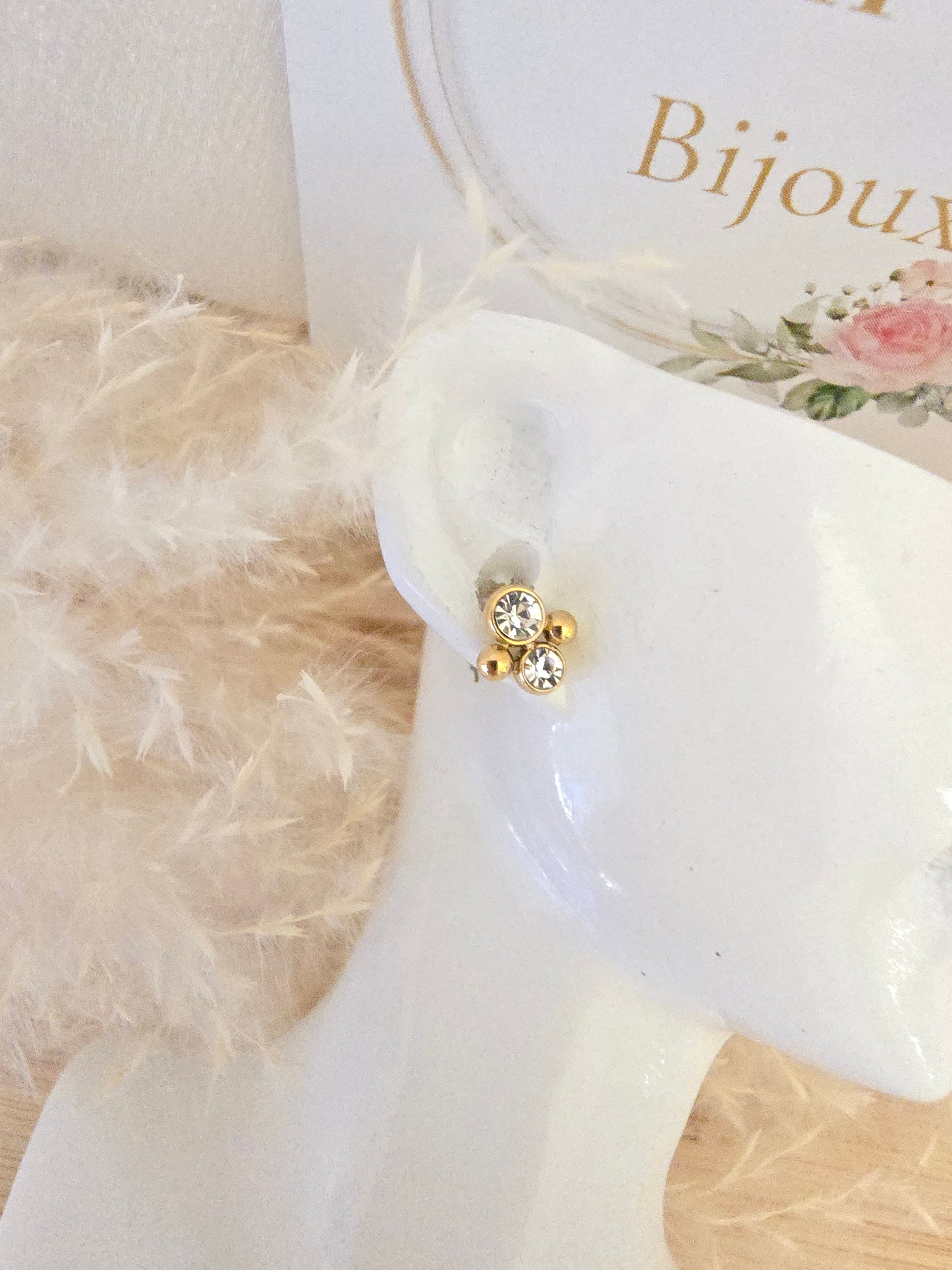 Lot de 6 puces d'oreilles MARYSE