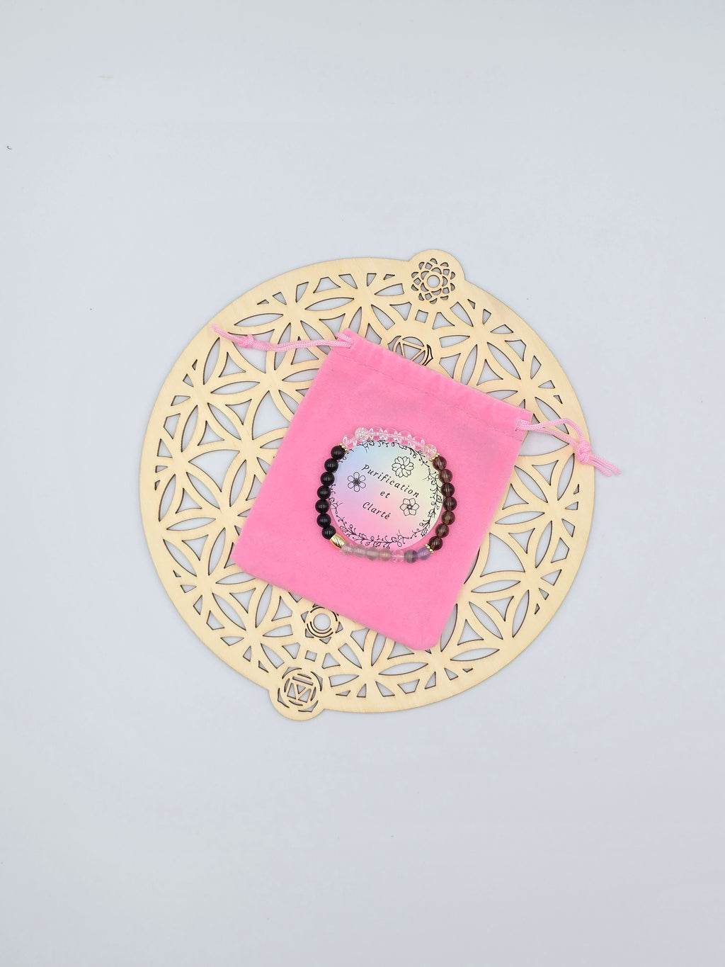 Rituel Complet Clarté et Purification - Pochon & Bracelet Lithothérapie