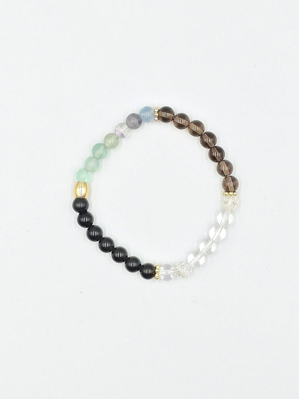 Bracelet Clarté et Purification - Cristal de Roche & Fluorite