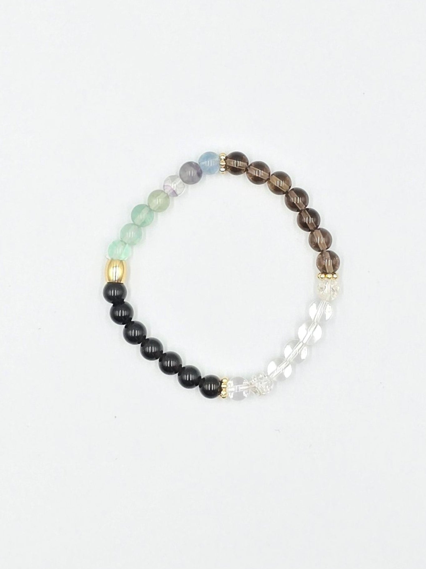 Bracelet Clarté et Purification - Cristal de Roche & Fluorite