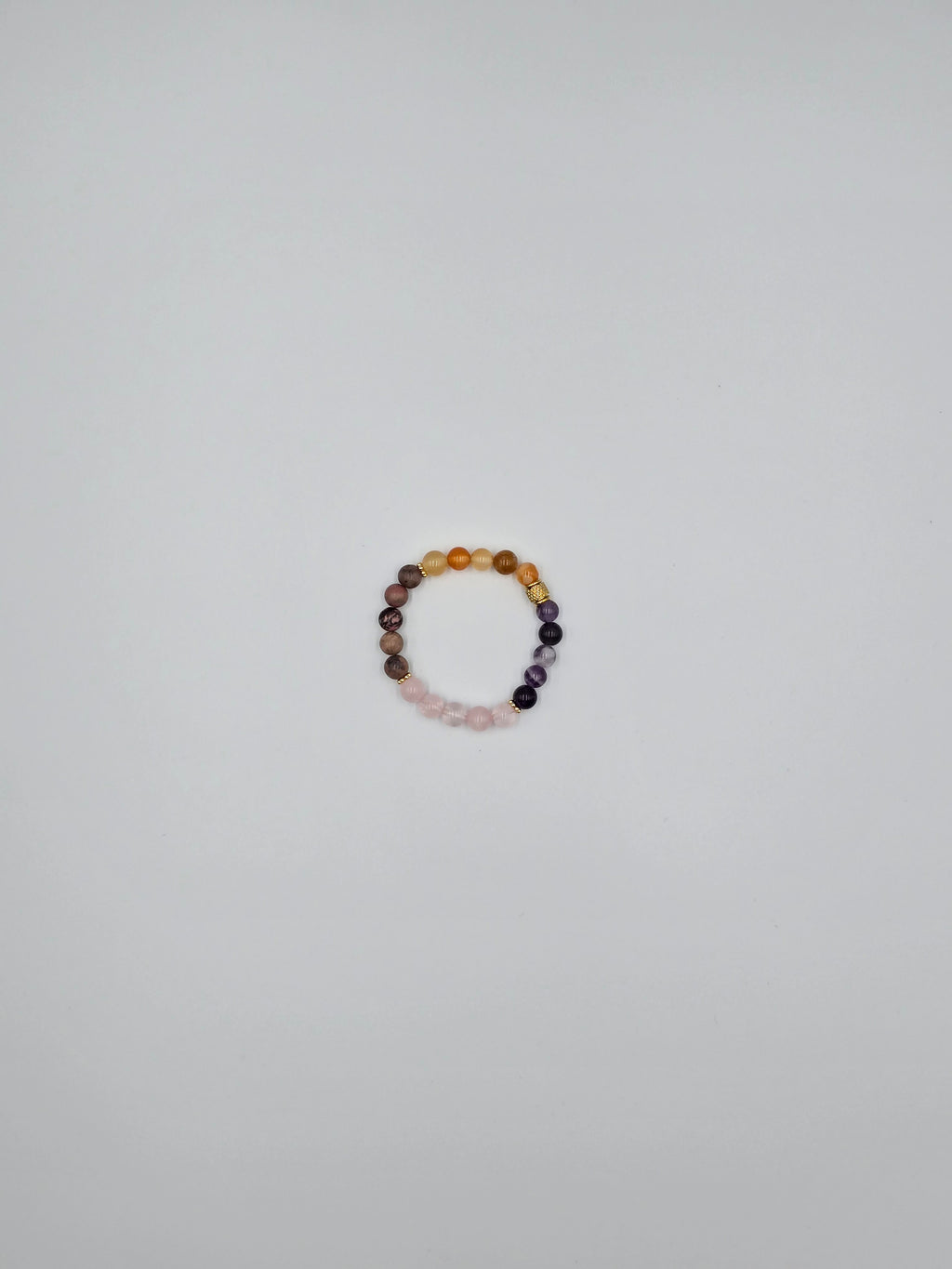 Bracelet Amour & Douceur - Quartz Rose & Rhodonite - Lithothérapie