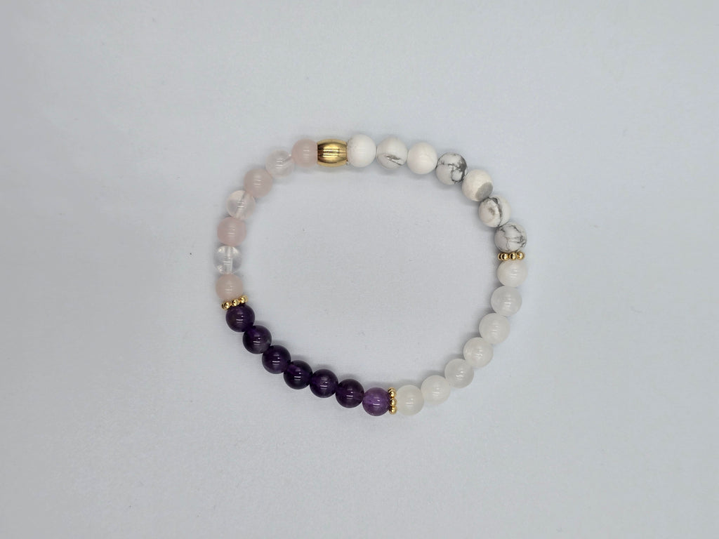 Rituel Complet Sommeil Réparateur - Pochon & Bracelet Lithothérapie