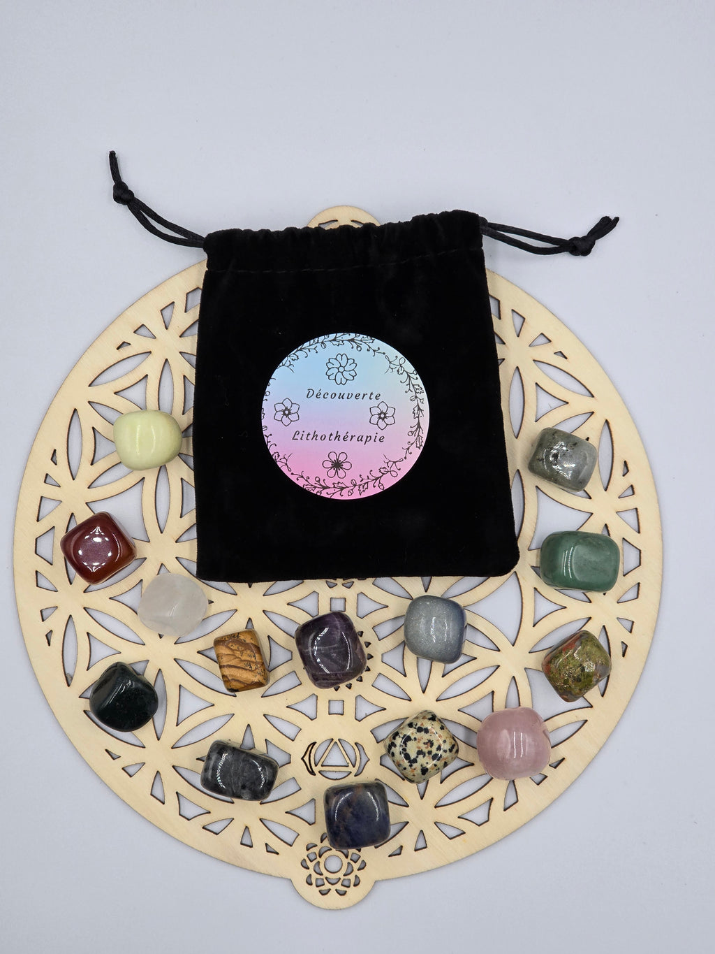 Pochon Découverte de la Lithothérapie - 14 Pierres Naturelles