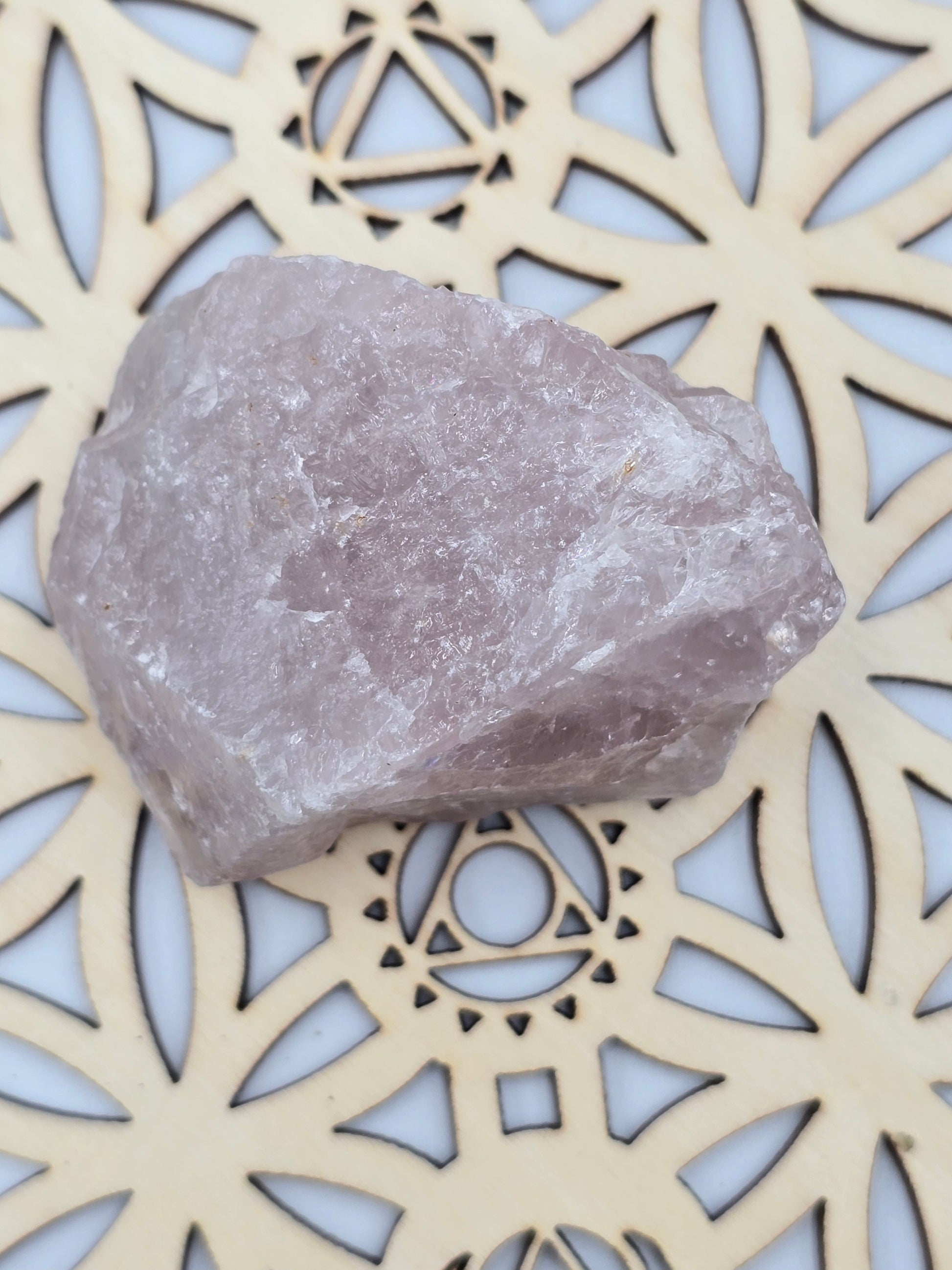 Bloc de Quartz Rose Brut - Grande Qualité 5 cm