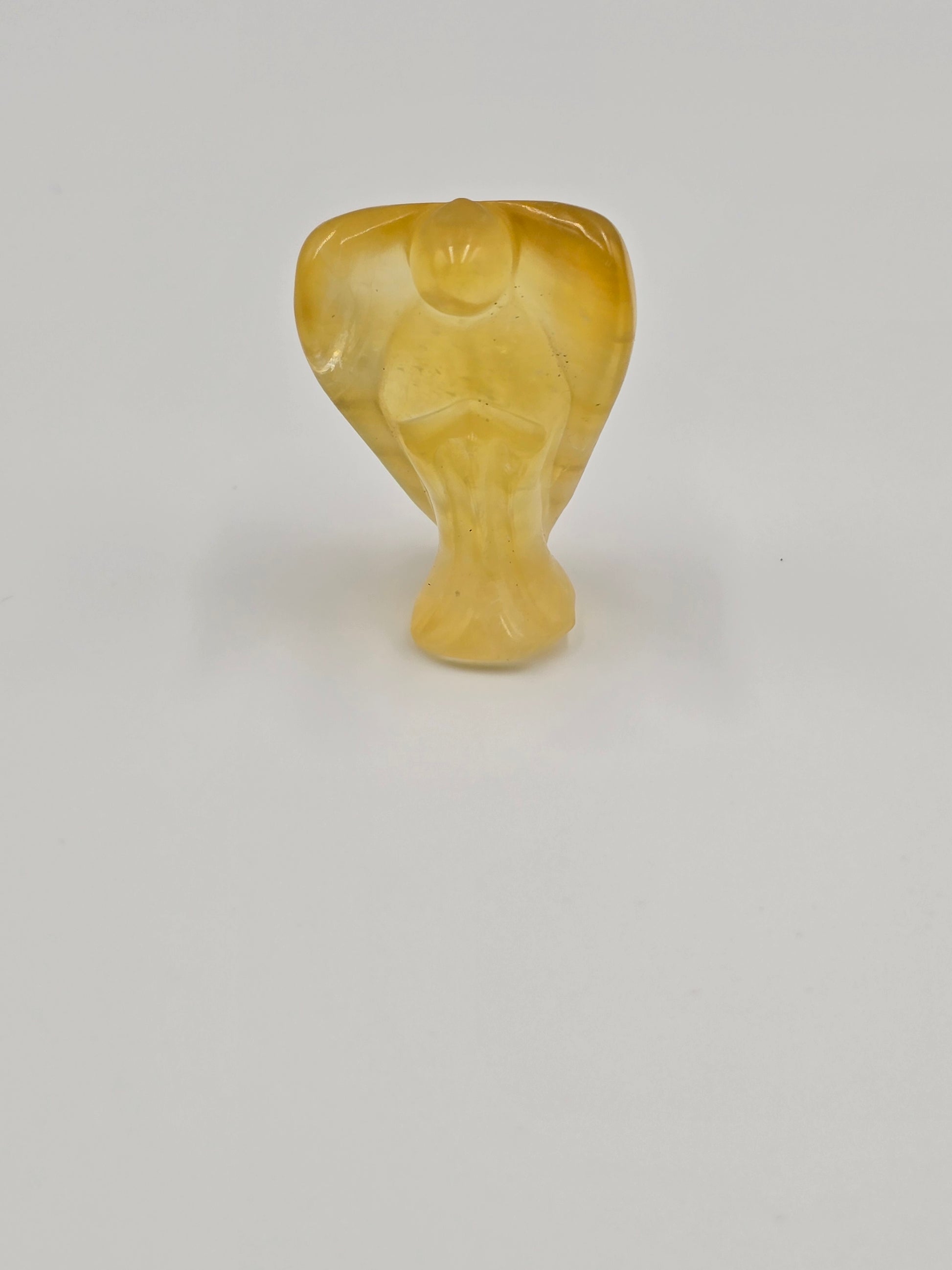 Ange en Pierre Naturelle - Fluorite ou Labradorite - Qualité Extra 40-50 mm