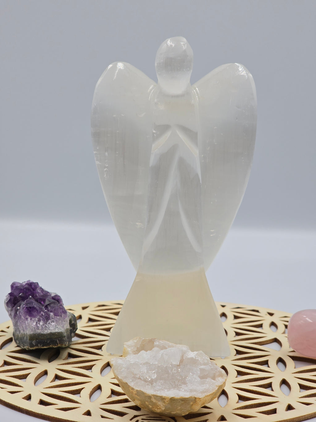 Ange en Sélénite 15 cm - Purification & Protection Spirituelle