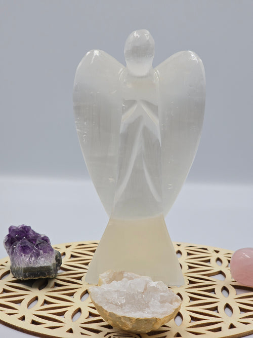 Ange en Sélénite 15 cm - Purification & Protection Spirituelle