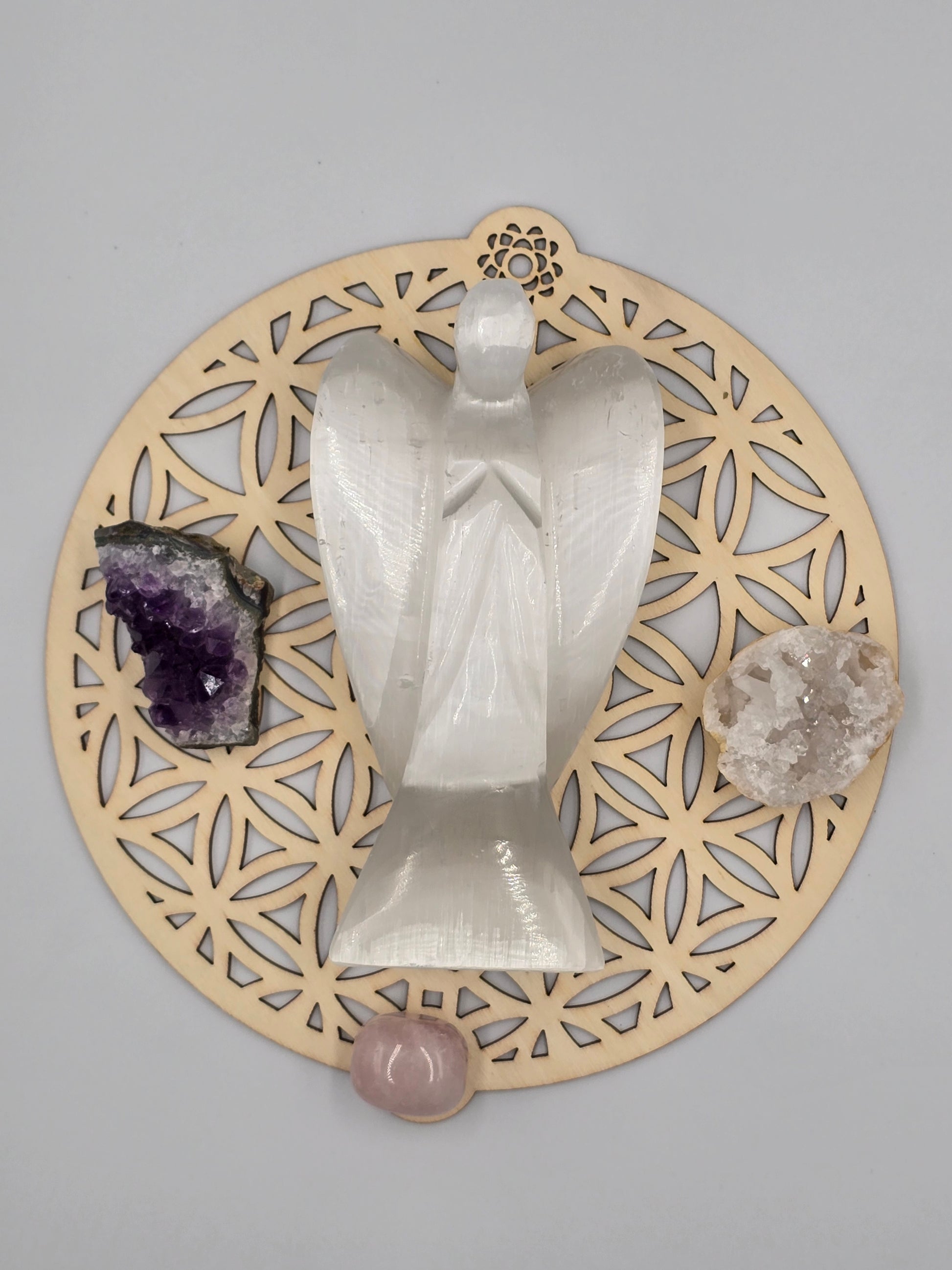 Ange en Sélénite 15 cm - Purification & Protection Spirituelle