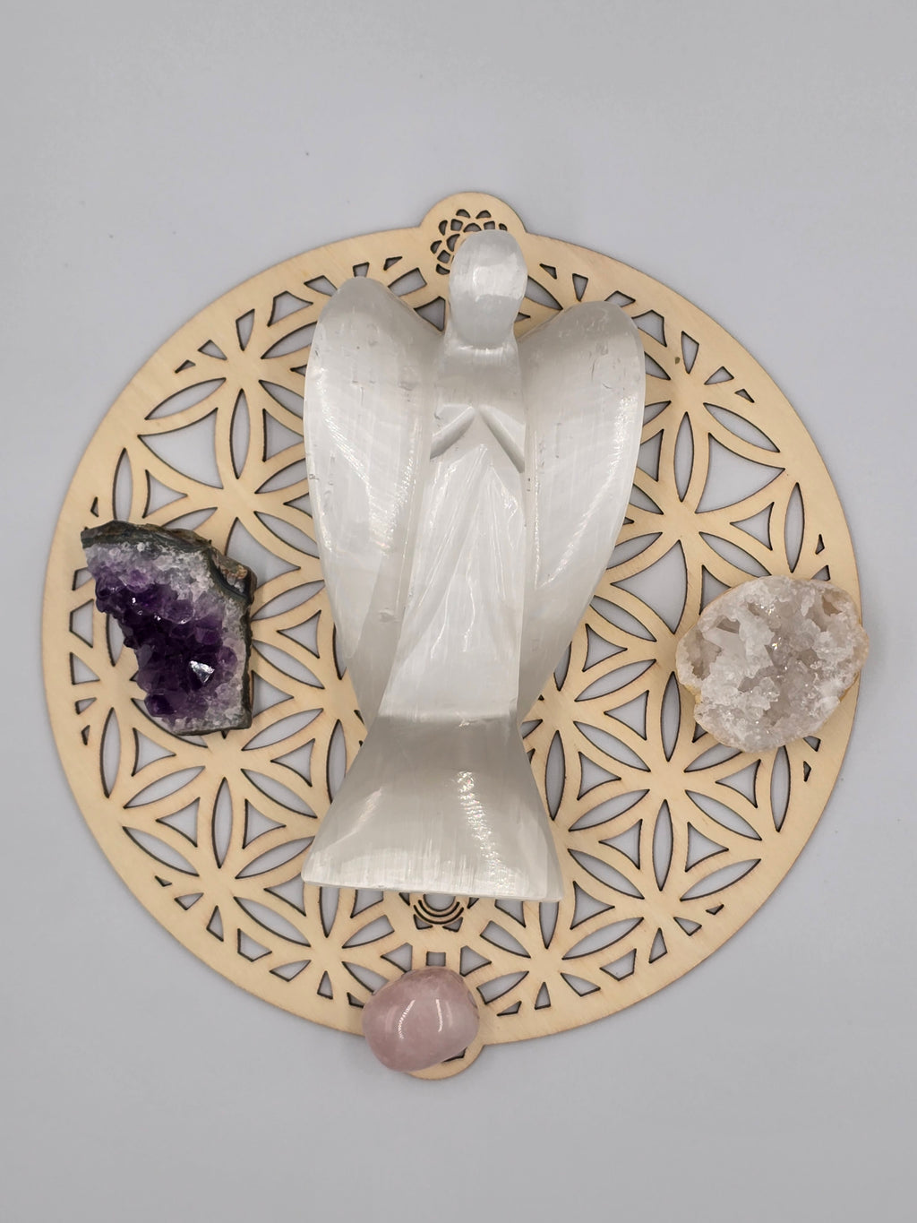 Ange en Sélénite 15 cm - Purification & Protection Spirituelle