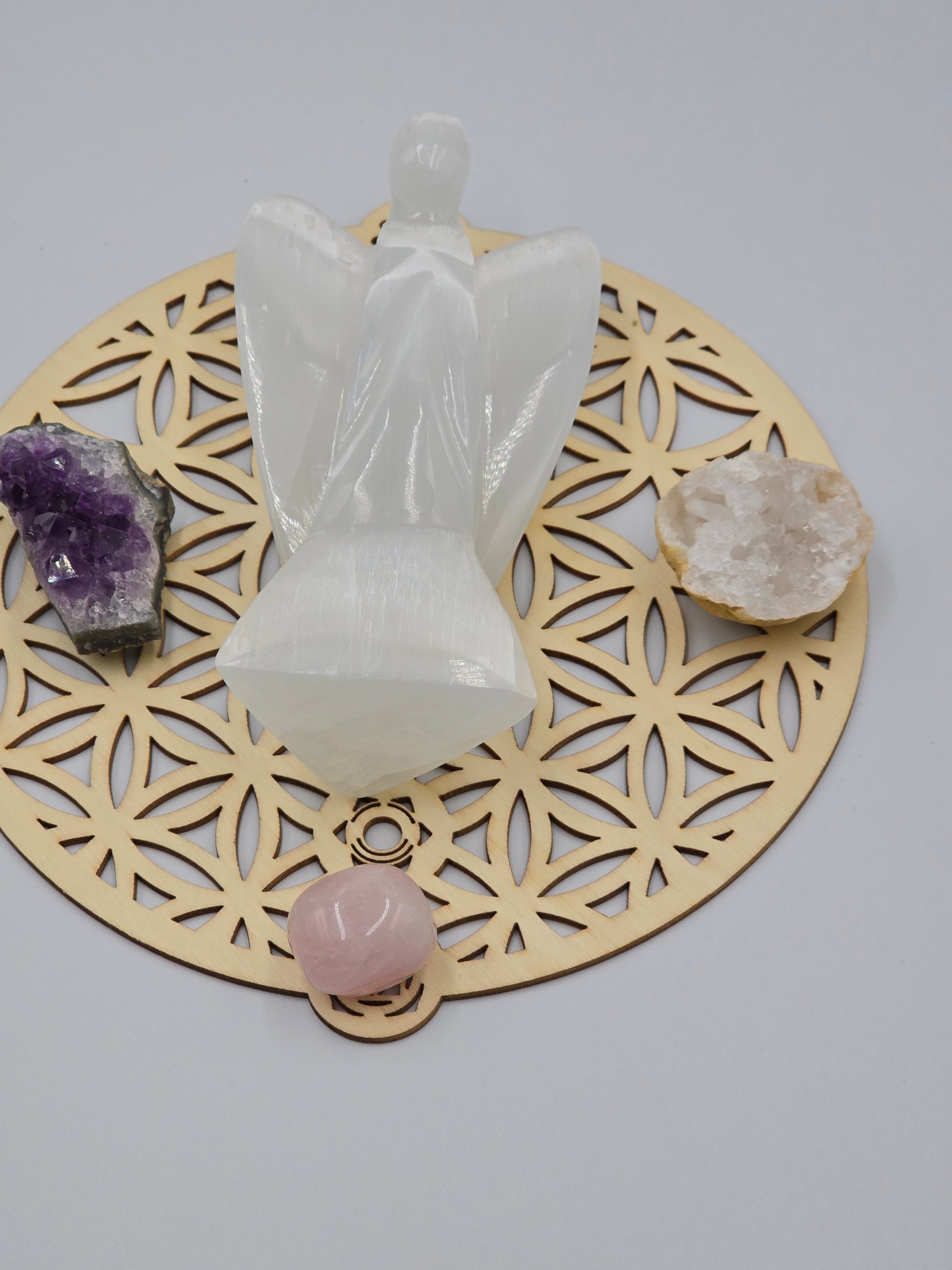 Ange en Sélénite 15 cm - Purification & Protection Spirituelle