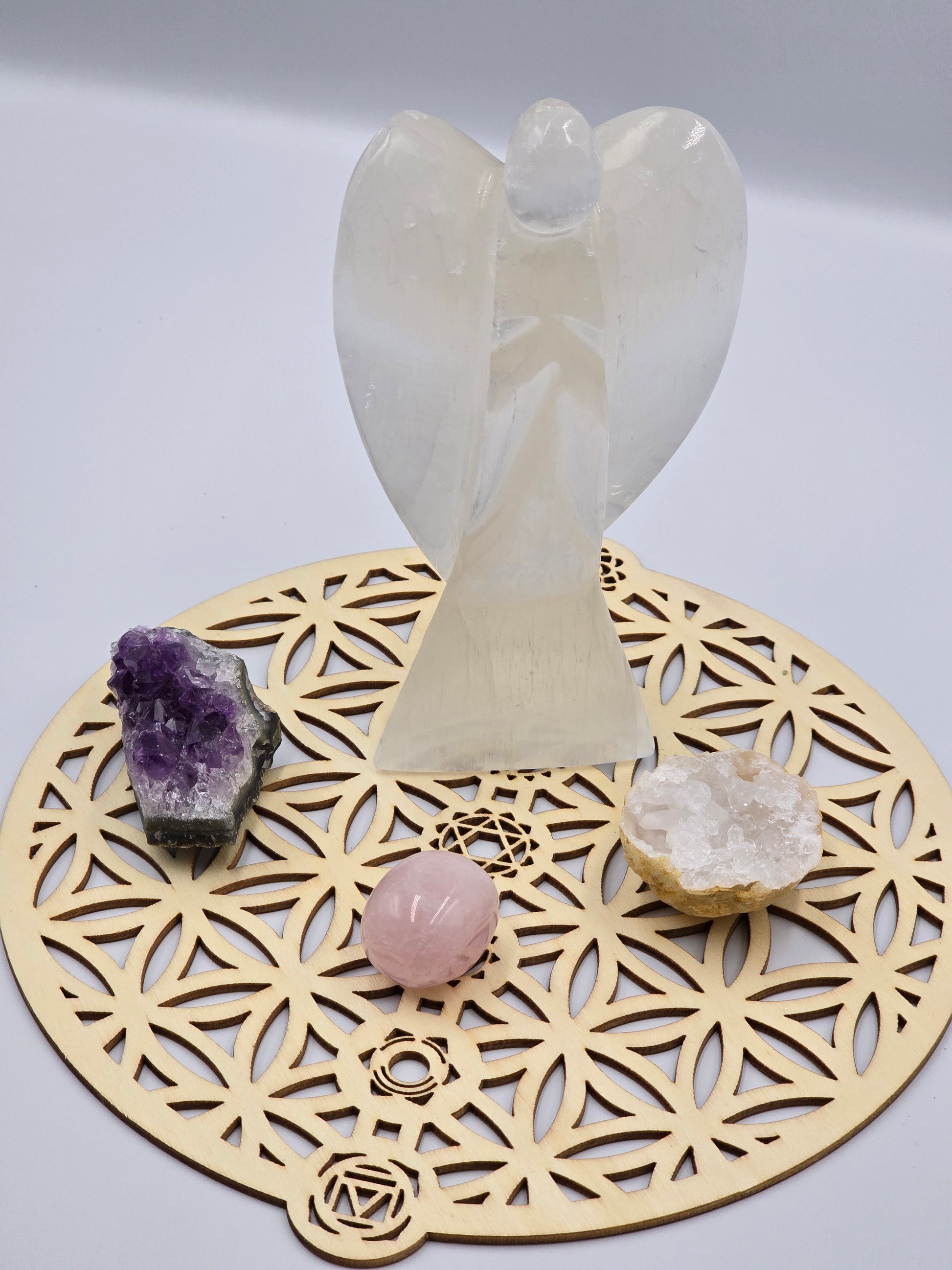 Ange en Sélénite 15 cm - Purification & Protection Spirituelle