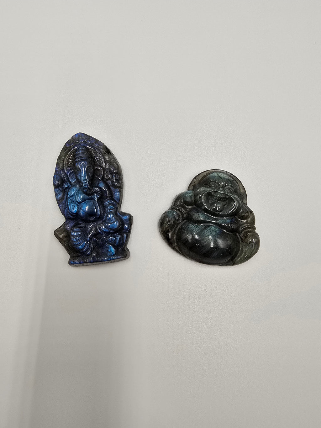 Bouddha ou Ganesh en Labradorite - Qualité Extra - 35-50 mm