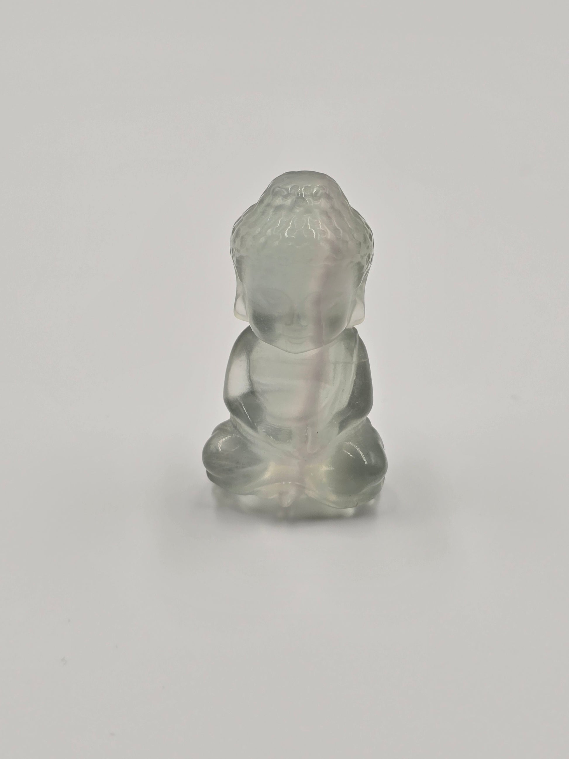 Bouddha Indien en Fluorite Multicolore - Qualité Extra 40 mm