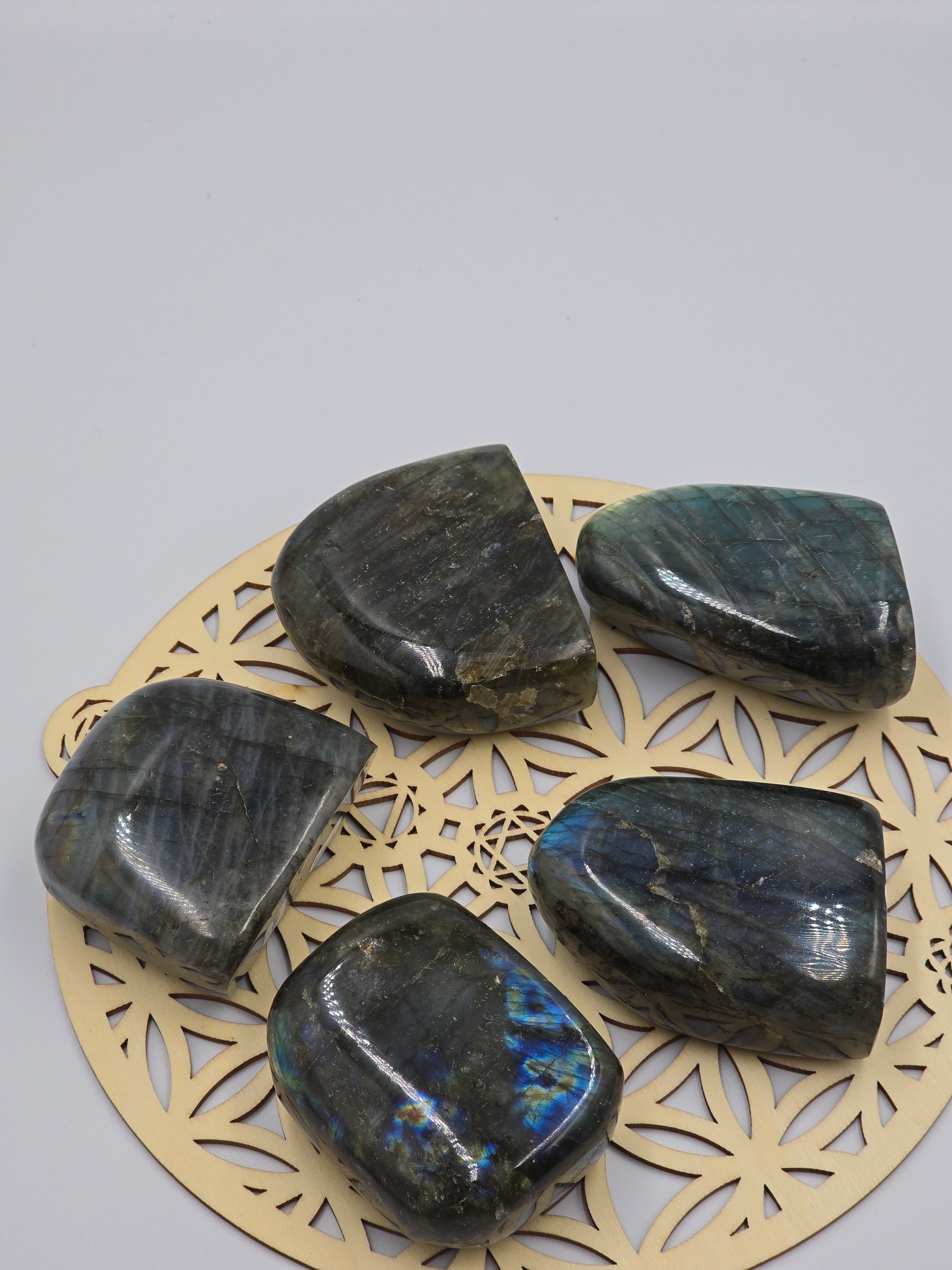 Labradorite Forme Libre - Qualité Extra 250g - Reflets Spectaculaires