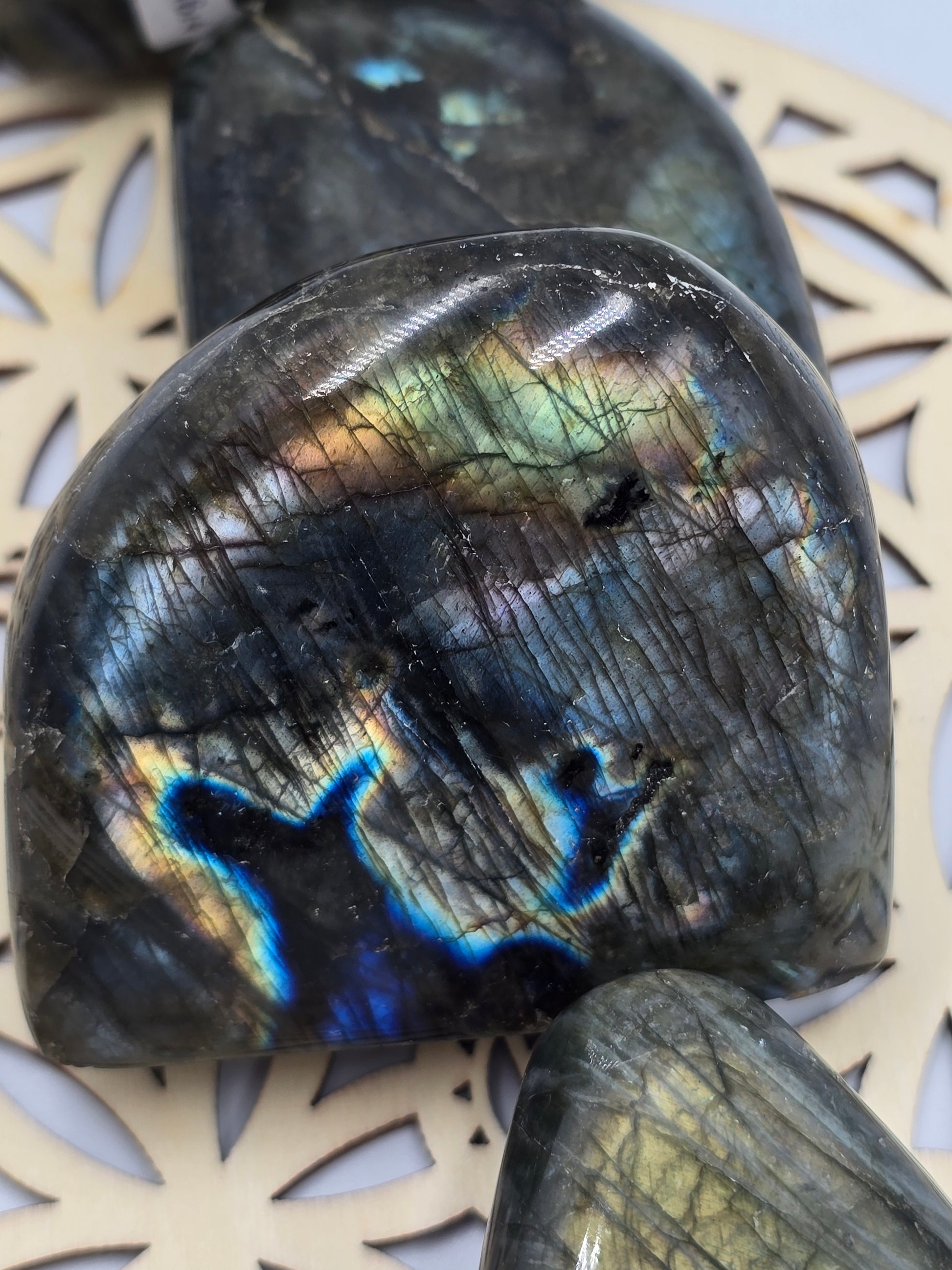 Labradorite Forme Libre - Qualité Extra 250g - Reflets Spectaculaires