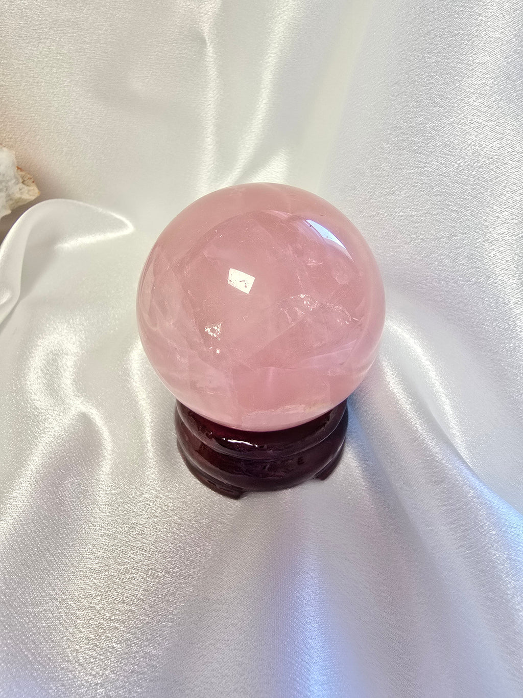 Sphère de quartz rose