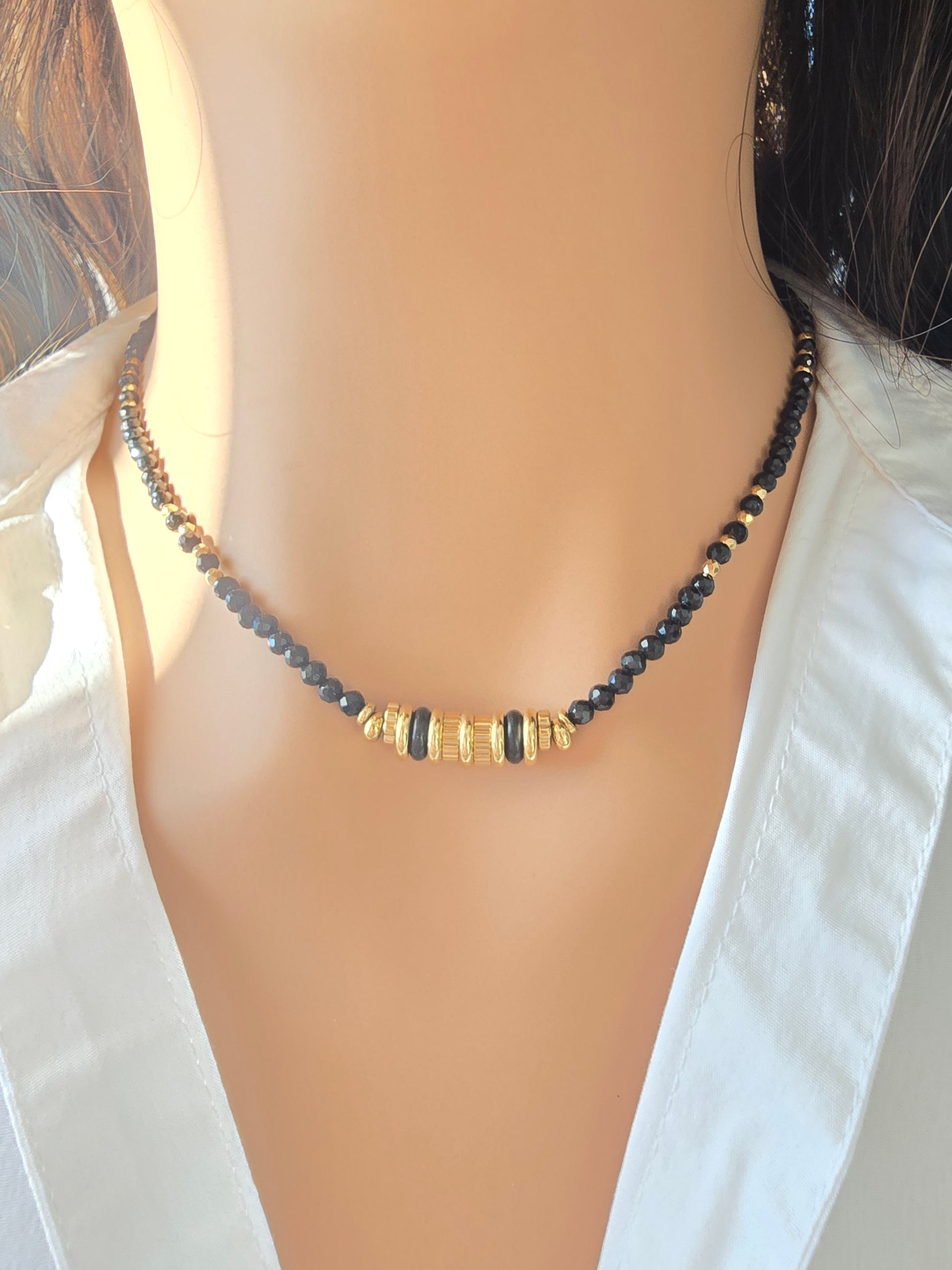 Collier Madisson - Pierres Naturelles & Acier Inoxydable | Lithothérapie Or et Ame Bijoux