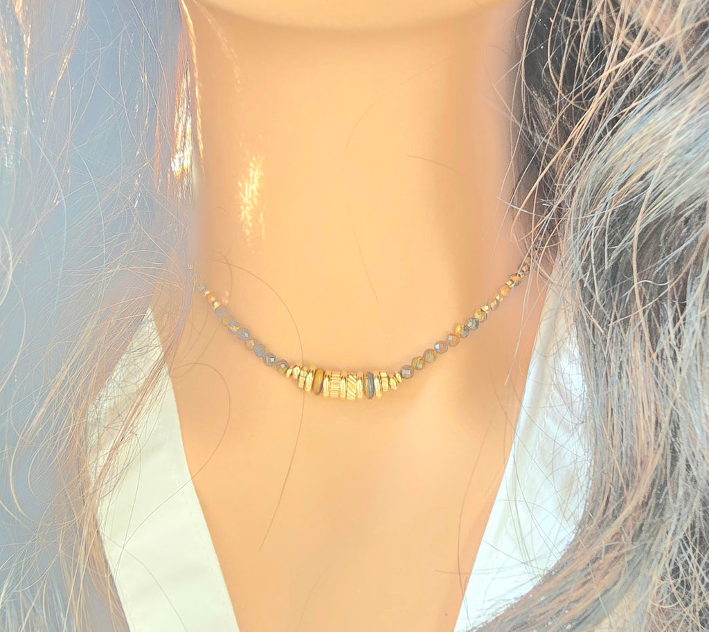 Collier Madisson - Pierres Naturelles & Acier Inoxydable | Lithothérapie Or et Ame Bijoux