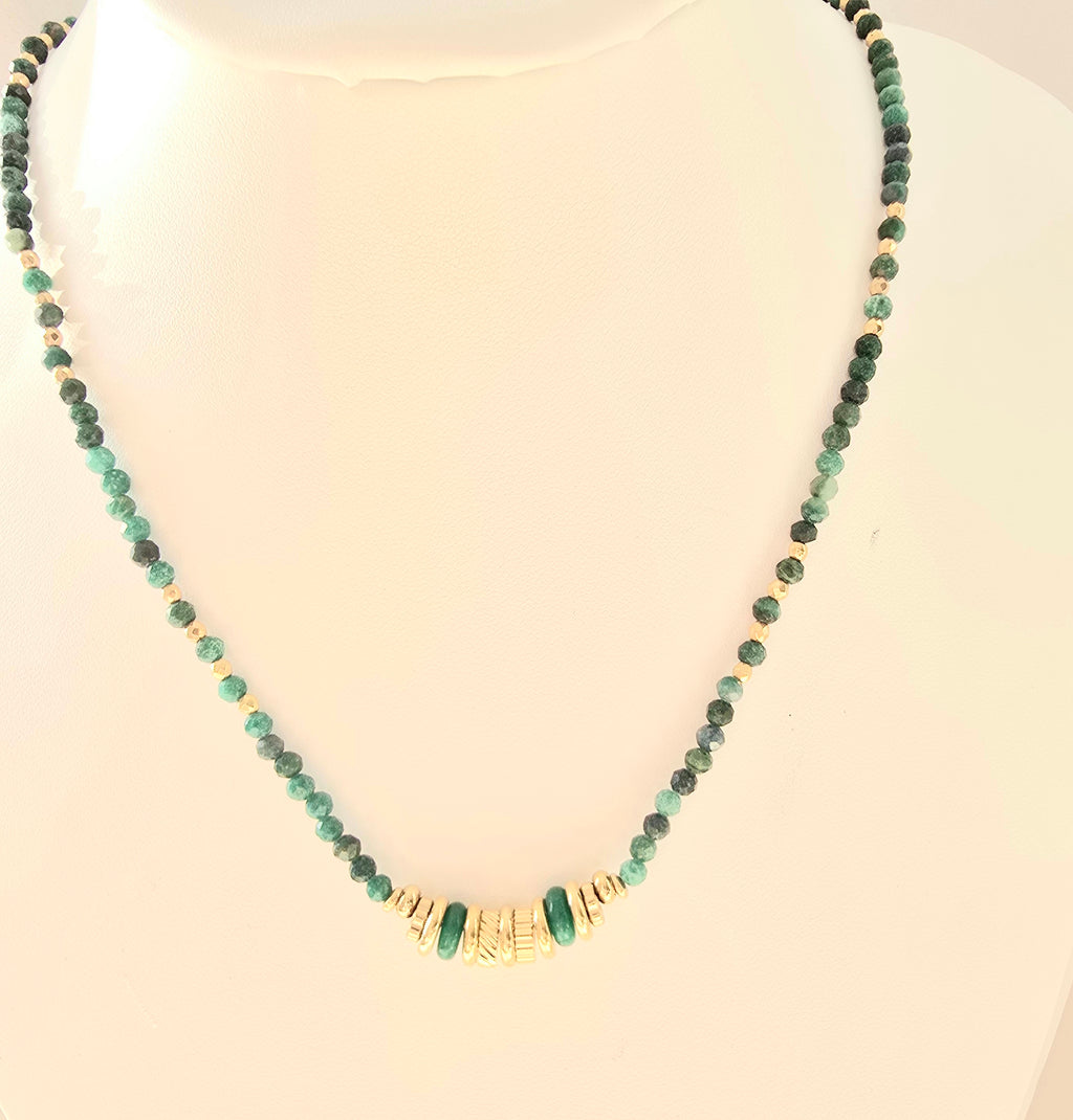 Collier Madisson - Pierres Naturelles & Acier Inoxydable | Lithothérapie Or et Ame Bijoux