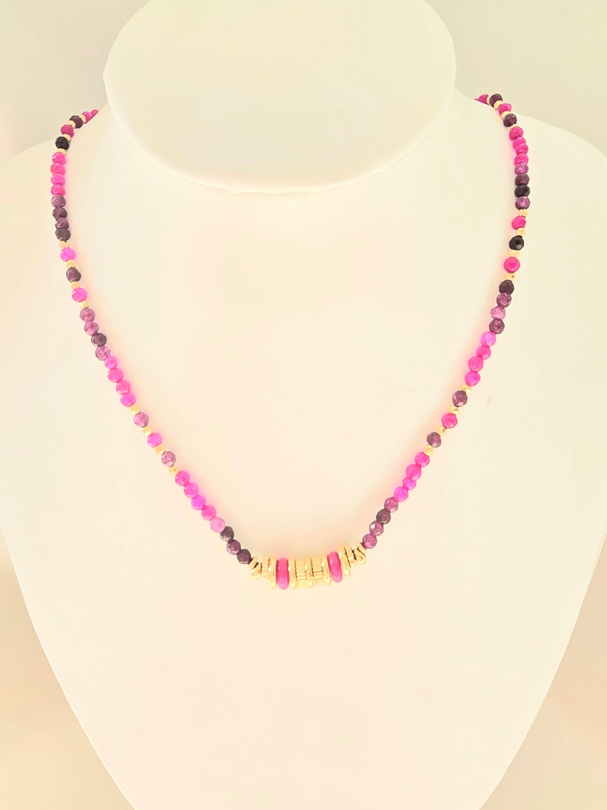 Collier Madisson - Pierres Naturelles & Acier Inoxydable | Lithothérapie Or et Ame Bijoux