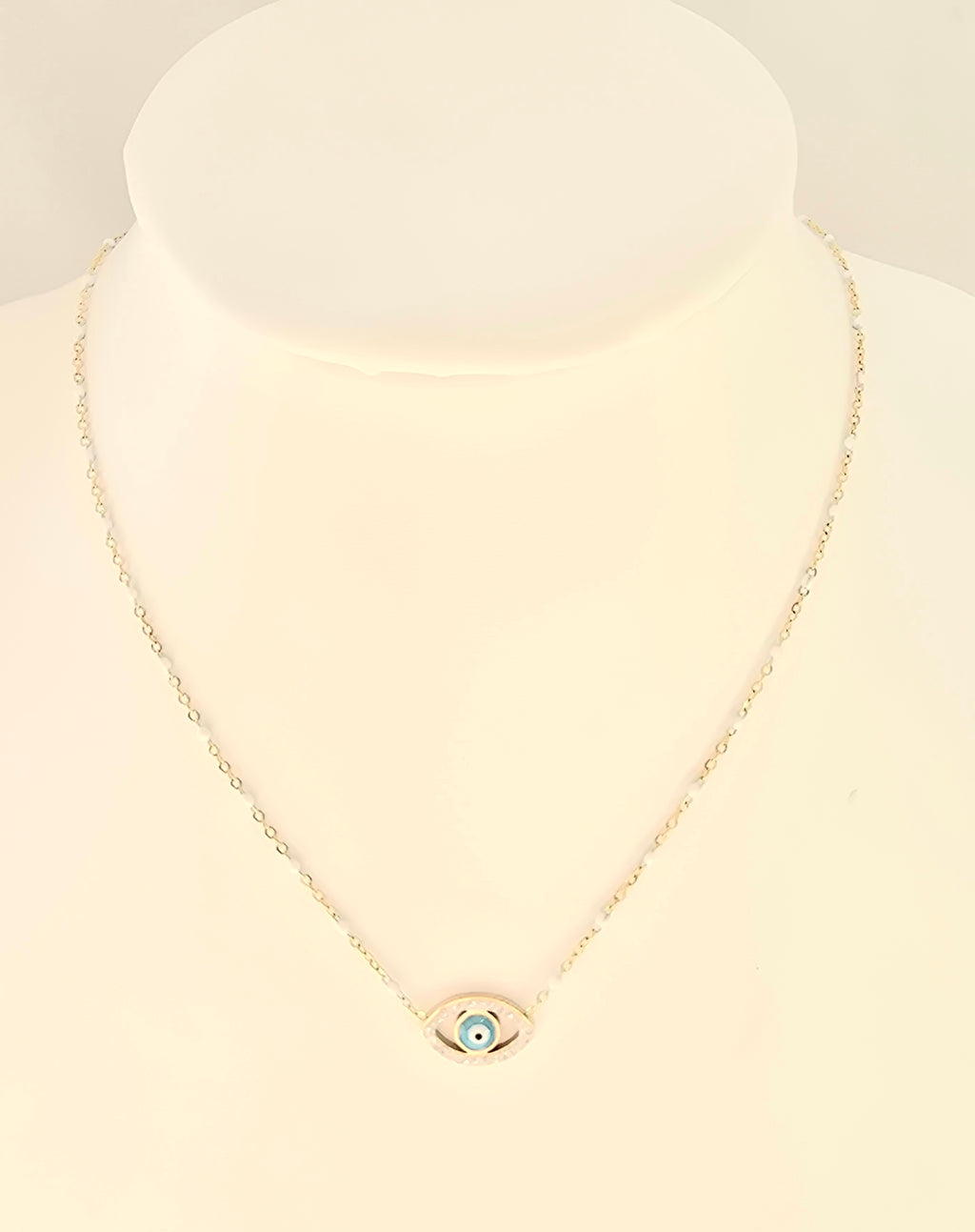 Collier JESS- Œil Tunisien Protecteur & Acier Inoxydable | Talisman Or et Ame Bijoux