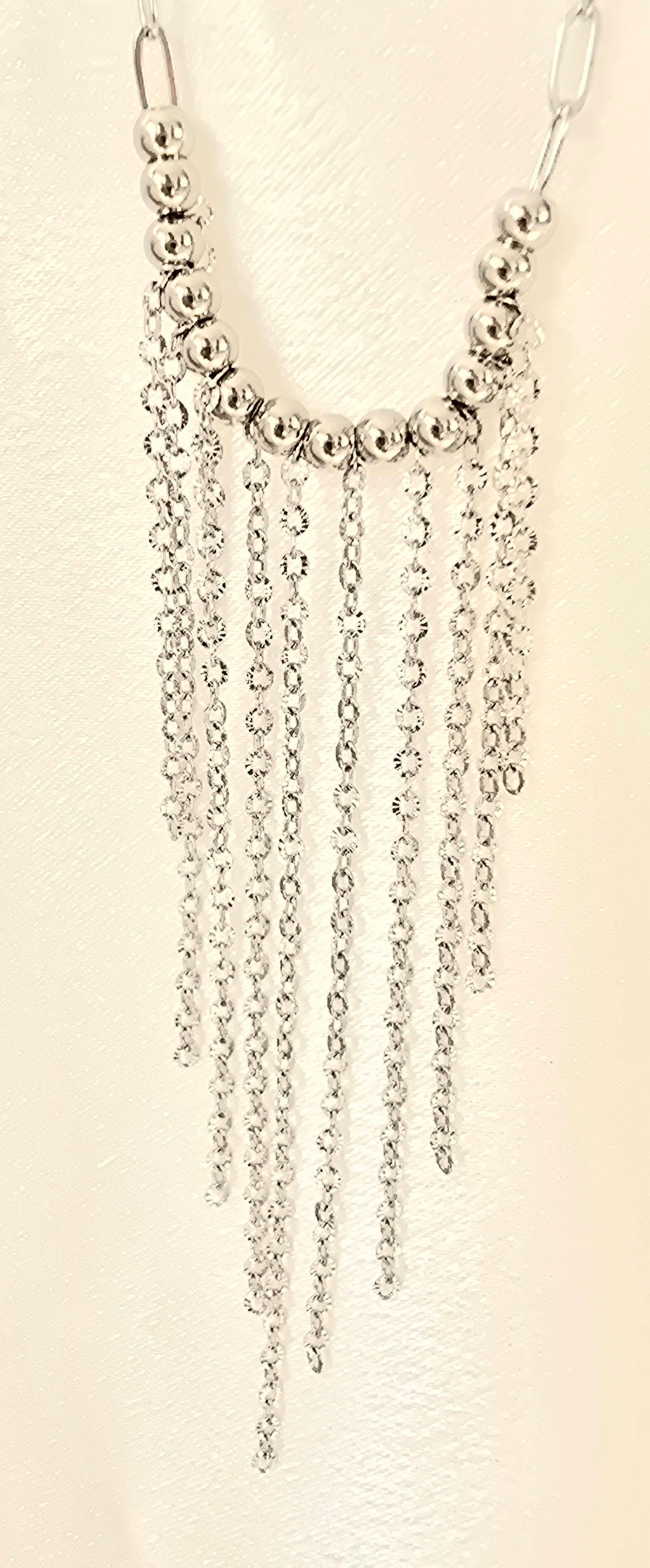 Collier Marjorie - Collier de Soirée Chaînettes & Perles Acier Inoxydable Or et Ame Bijoux