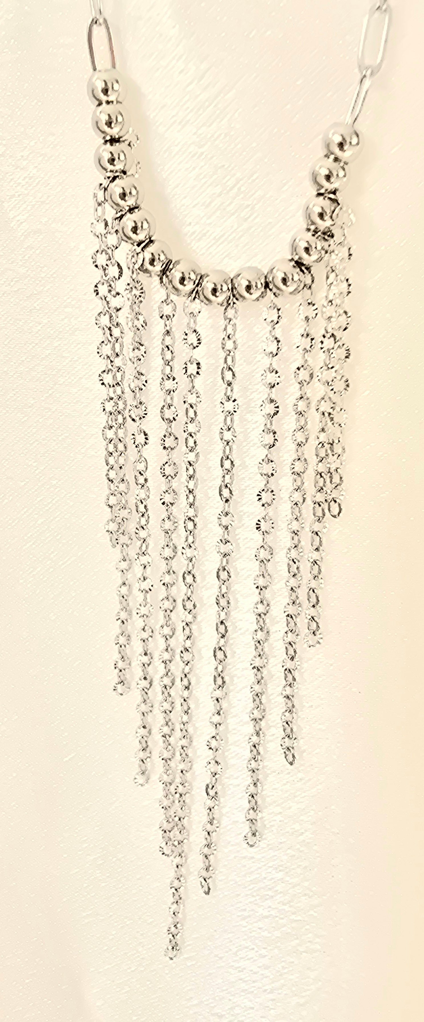 Collier Marjorie - Collier de Soirée Chaînettes & Perles Acier Inoxydable Or et Ame Bijoux