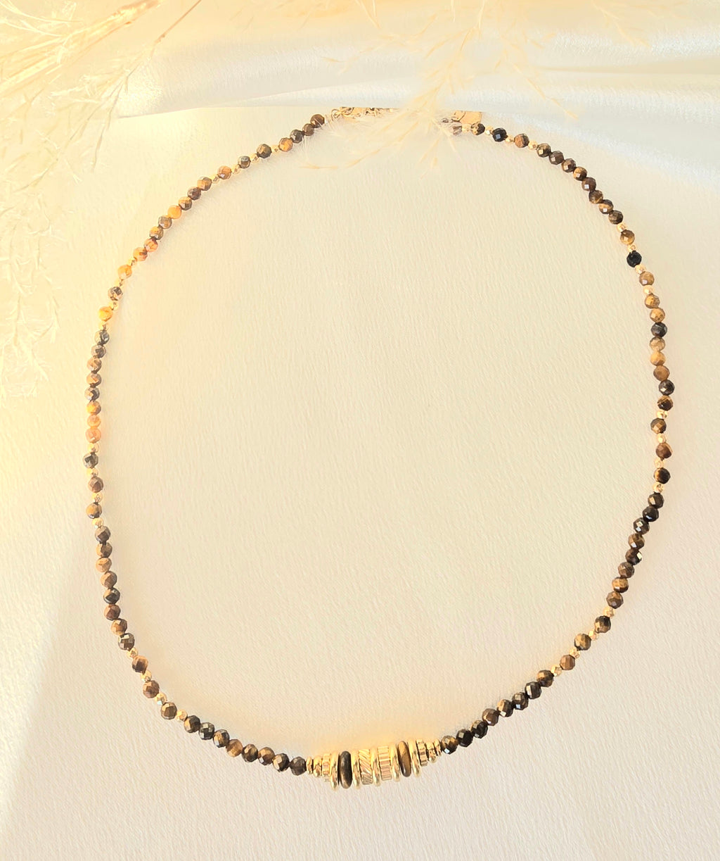 Collier Madisson - Pierres Naturelles & Acier Inoxydable | Lithothérapie Or et Ame Bijoux