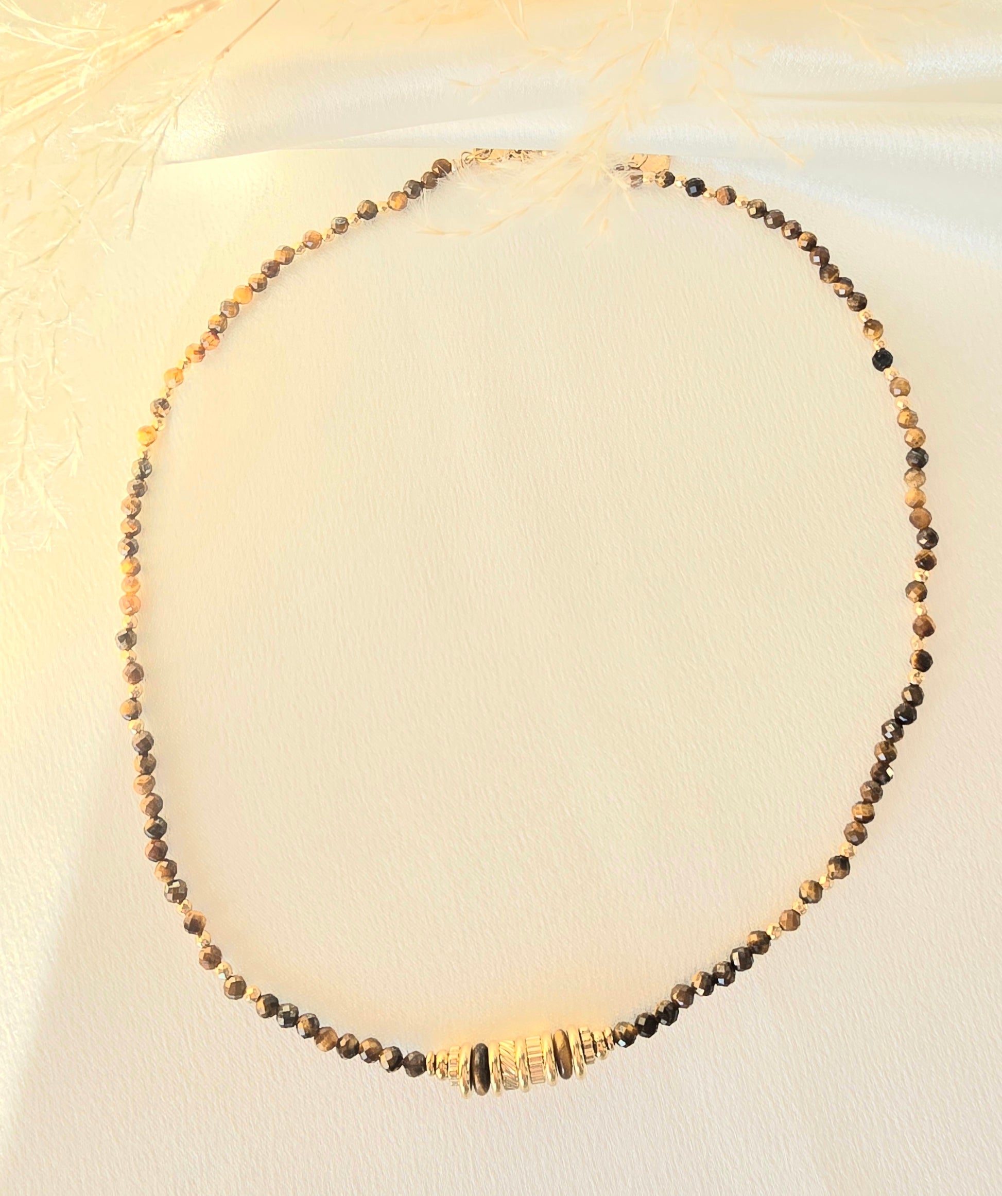 Collier Madisson - Pierres Naturelles & Acier Inoxydable | Lithothérapie Or et Ame Bijoux