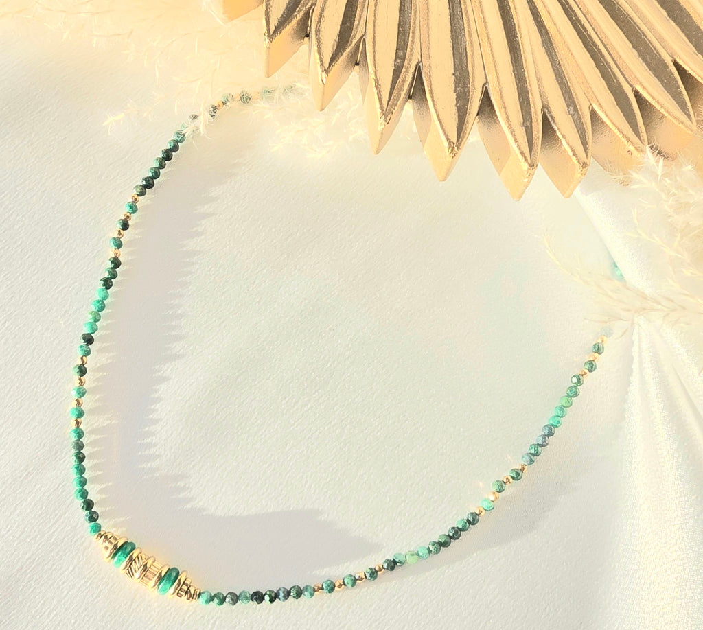 Collier Madisson - Pierres Naturelles & Acier Inoxydable | Lithothérapie Or et Ame Bijoux