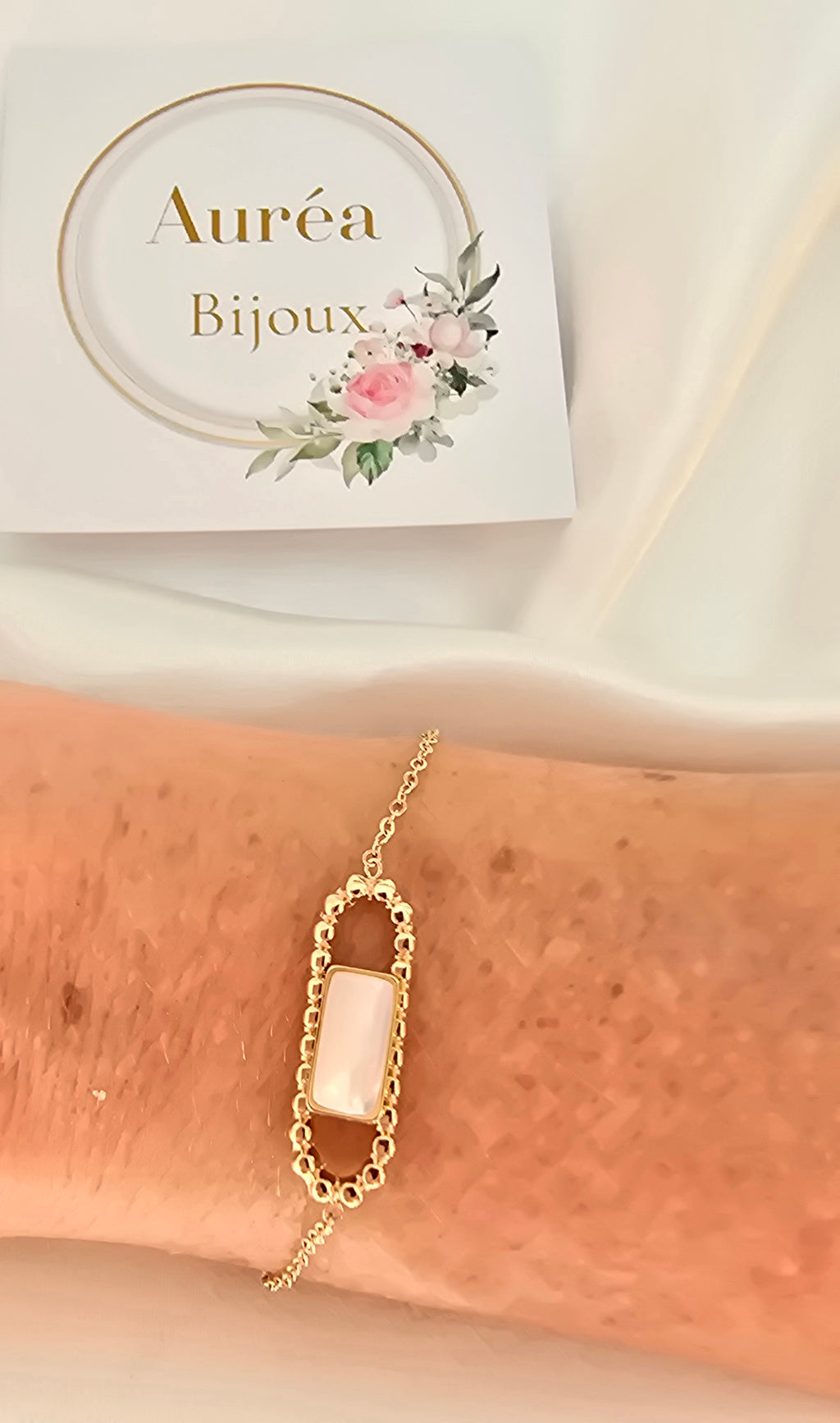 Bracelet ELSA - Chaine fine - Perles Naturelles de Nacre | Or et Ame Bijoux