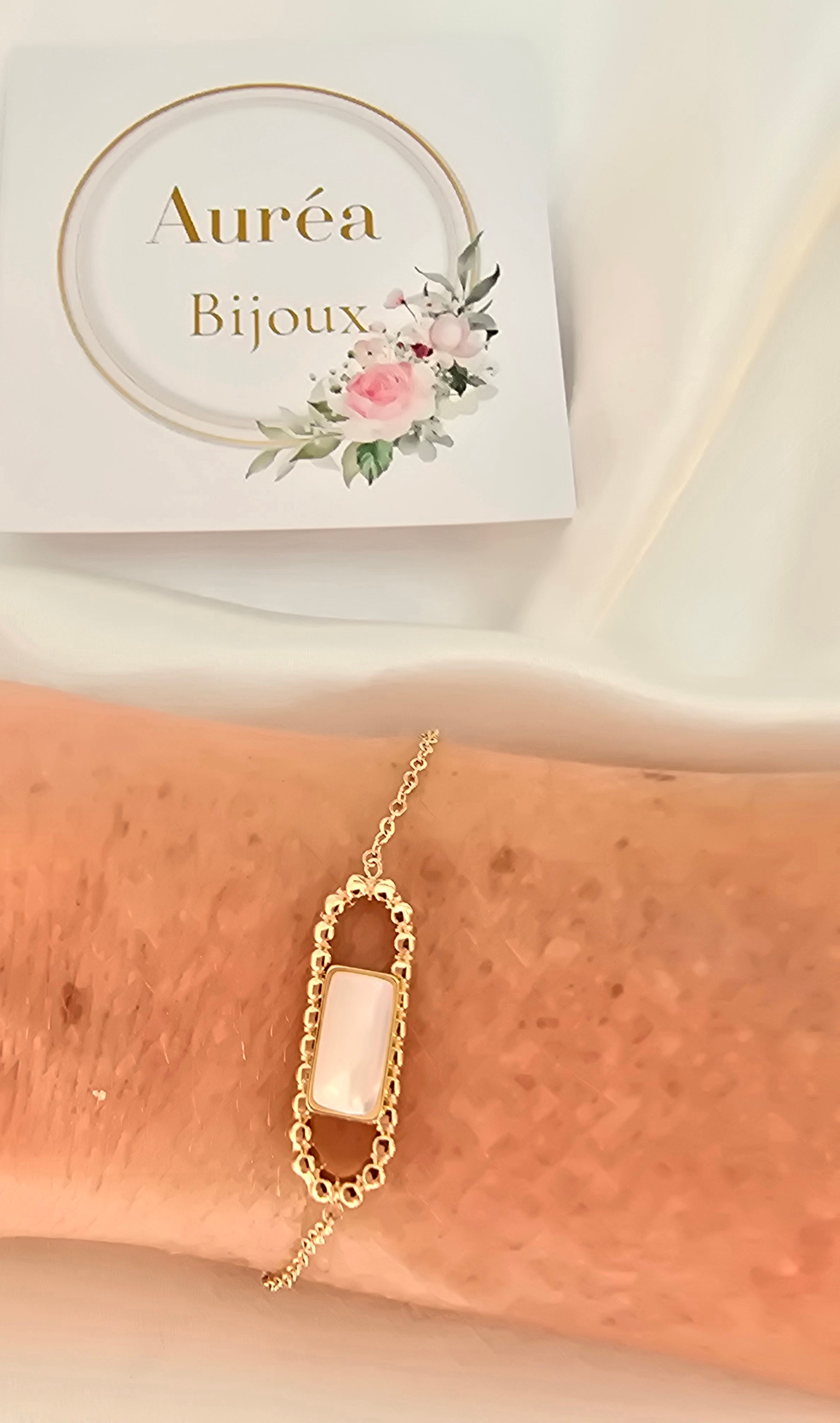 Bracelet ELSA - Chaine fine - Perles Naturelles de Nacre | Or et Ame Bijoux