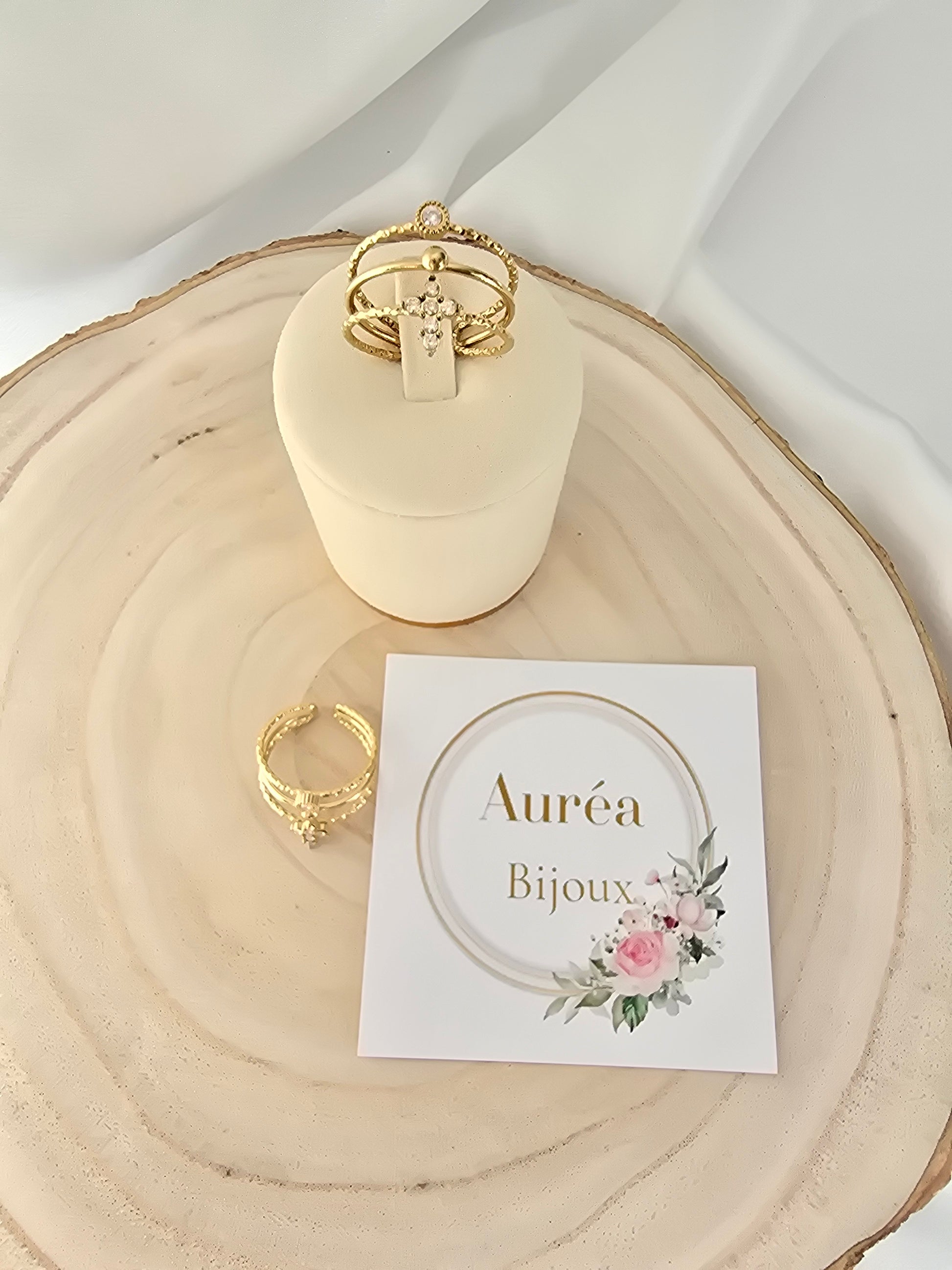 Bague NELLY Strass - Acier Inoxydable | Or et Ame Bijoux