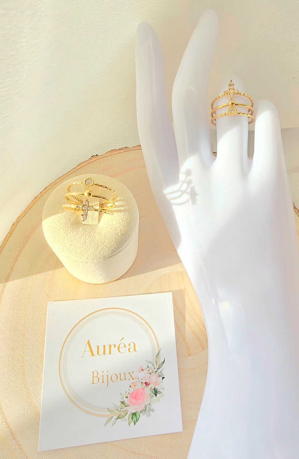 Bague NELLY Strass - Acier Inoxydable | Or et Ame Bijoux