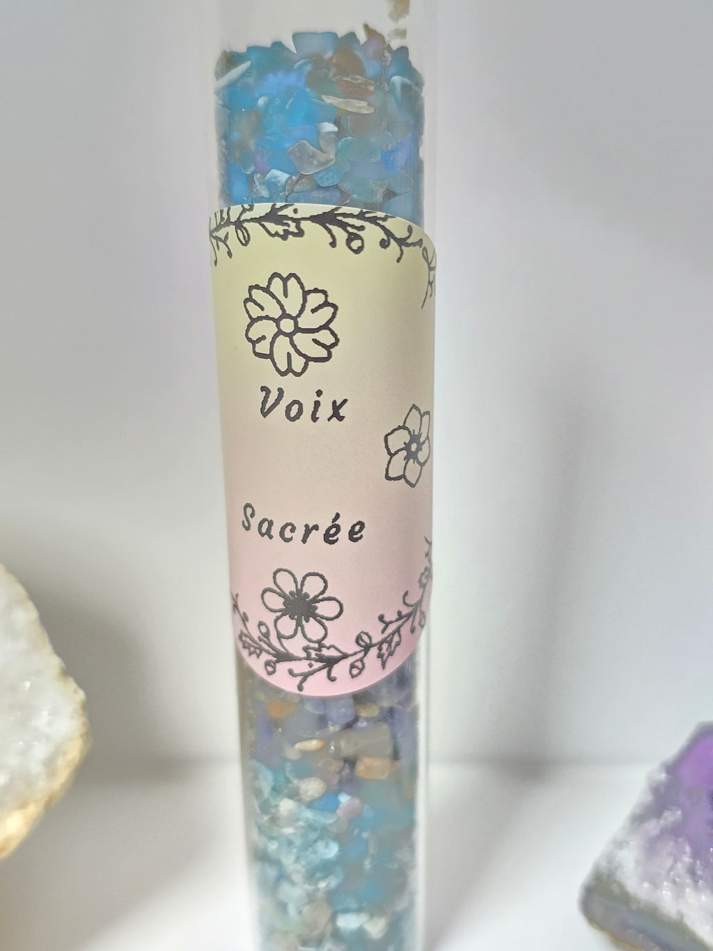 Fiole Voix Sacrée - Sodalite & Apatite Bleue - Expression Authentique