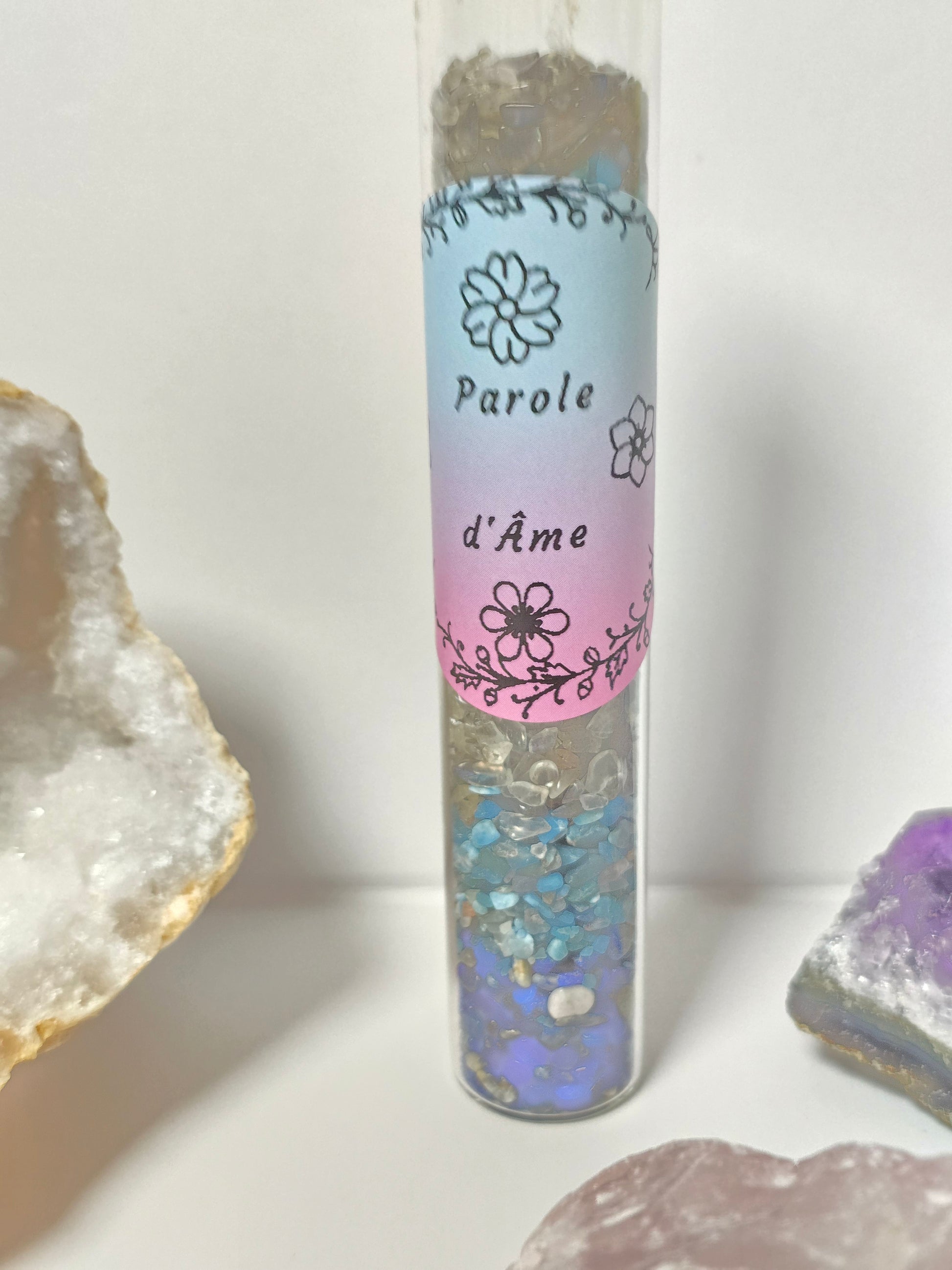 Fiole Parole d'Âme - Labradorite, Lapis-Lazuli & Apatite - Sagesse Spirituelle