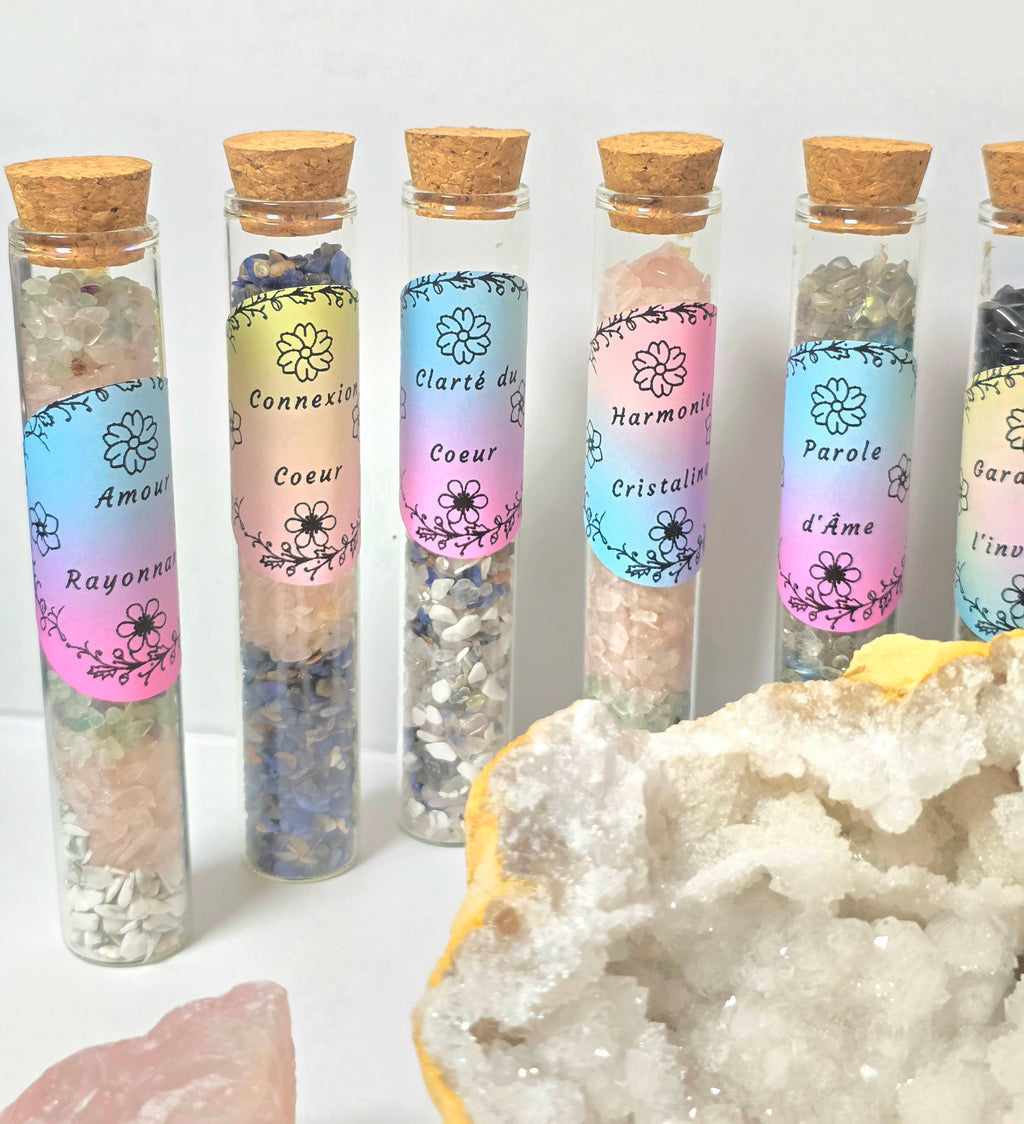 Fiole Conscience du Cœur - Sodalite & Quartz Rose - Vérité & Amour