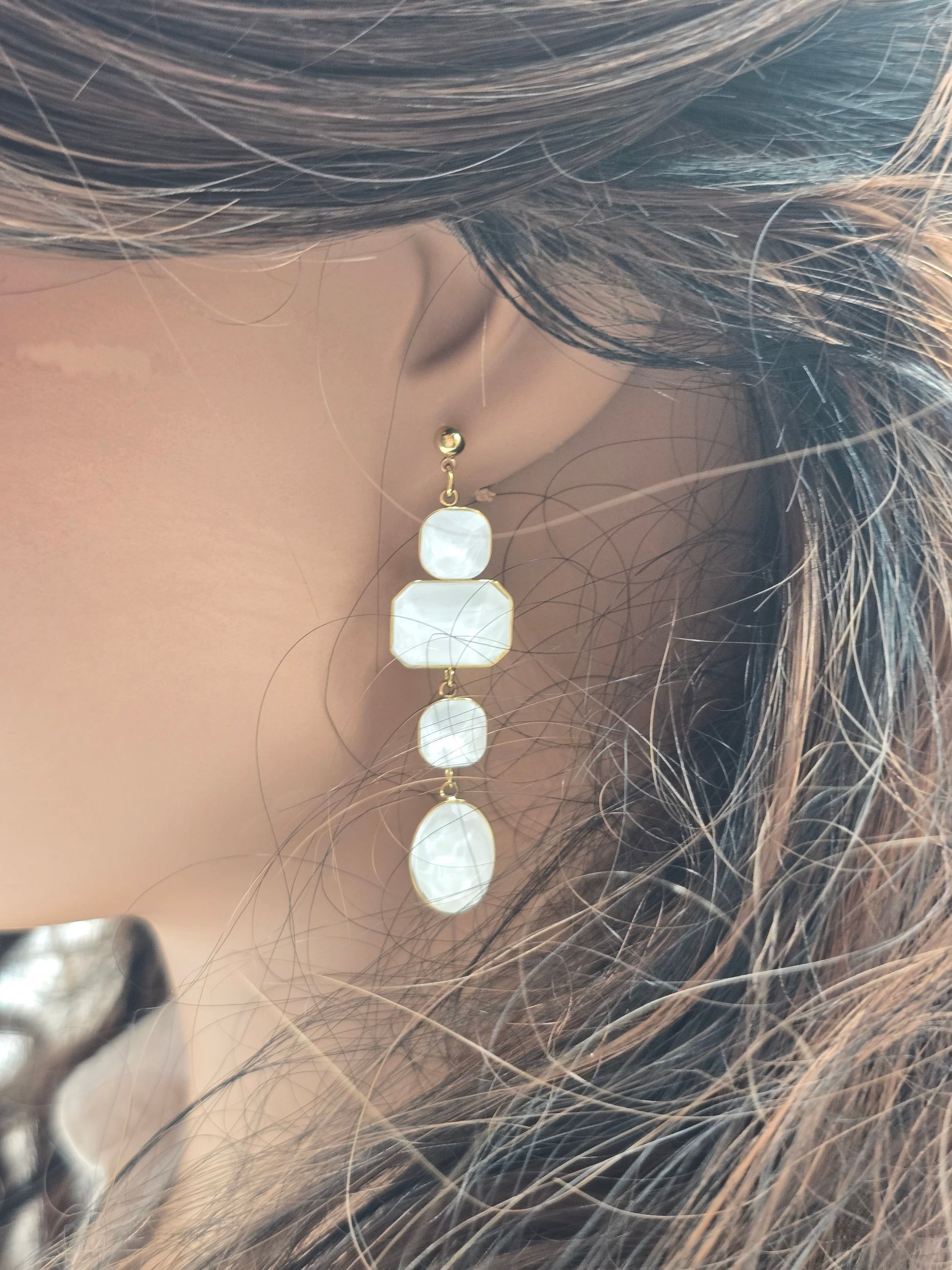 Boucles d'Oreilles Cassy - Élégance Or et Âme-Bijoux