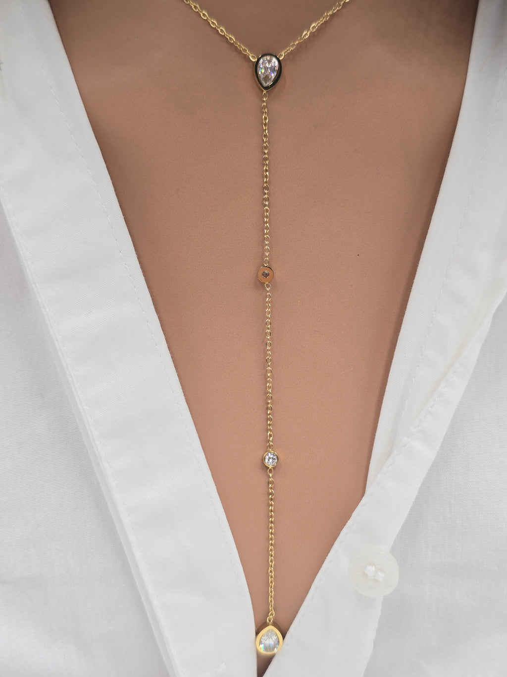 Collier Mila - Double Rang Doré - Acier Inoxydable | Or et Âme Bijoux