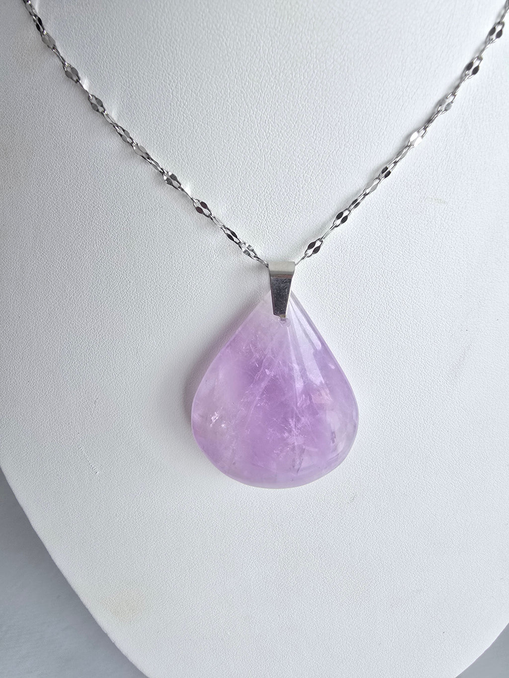 Pendentif Améthyste Qualité Extra - Forme Goutte ou Rectangulaire - Lithothérapie