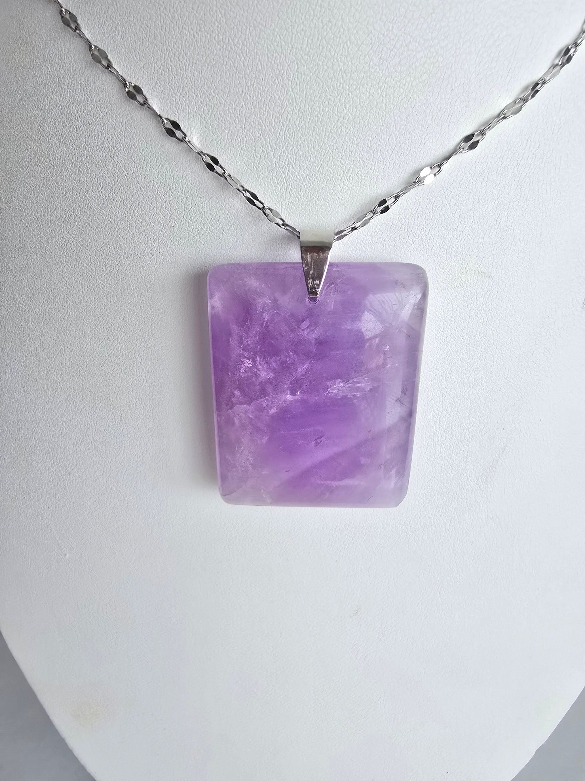 Pendentif Améthyste Qualité Extra - Forme Goutte ou Rectangulaire - Lithothérapie