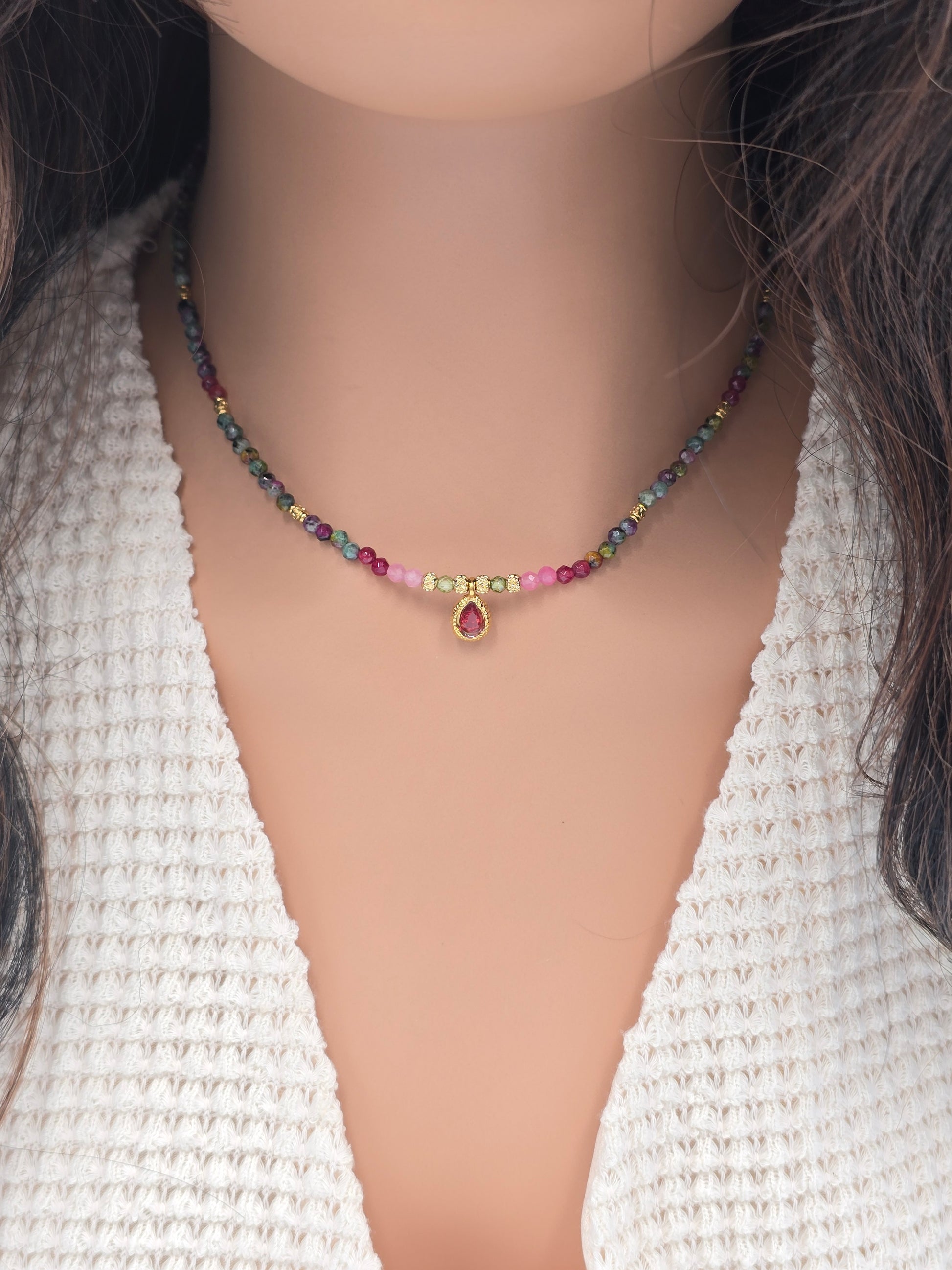 Parure Haïdi & Krisna - Collier & Bracelet Jaspe