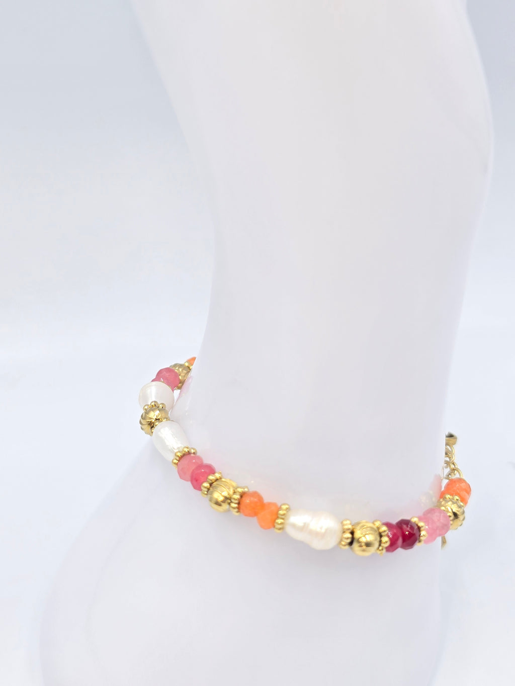 Bracelet JAEL Turquoise Africaine Tourmaline Perle d'Eau Douce | Or et Âme Bijoux