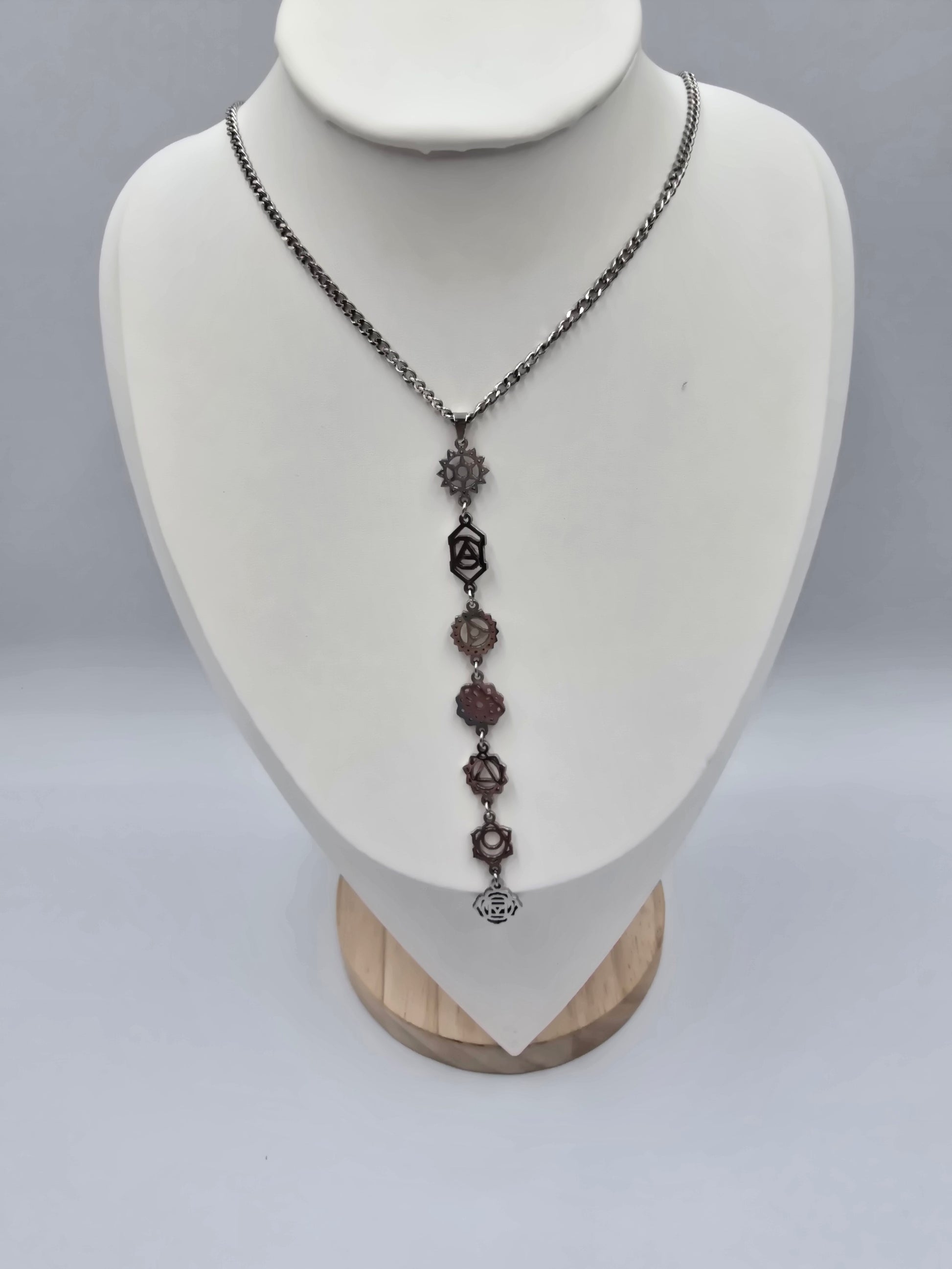 Collier 7 Chakras - Symboles Sacrés - Harmonisation Énergétique Complète