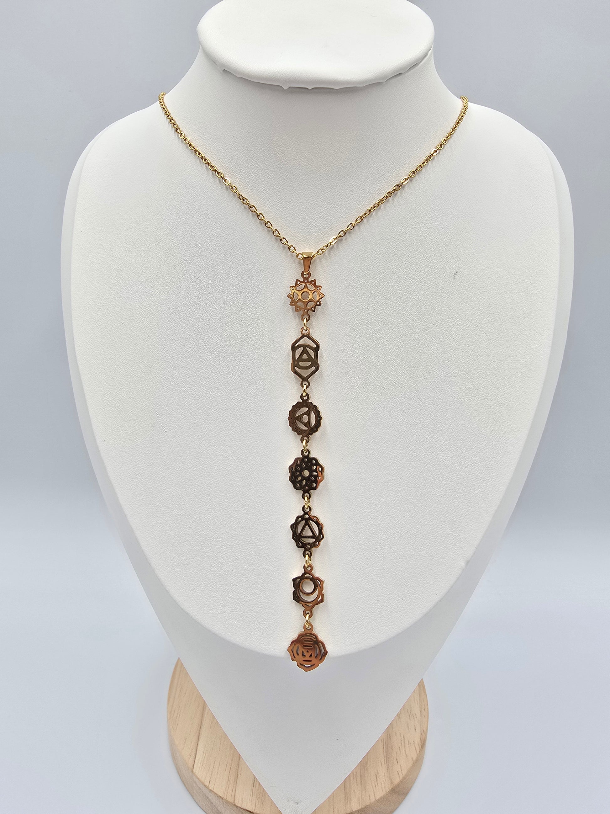 Collier 7 Chakras - Symboles Sacrés - Harmonisation Énergétique Complète