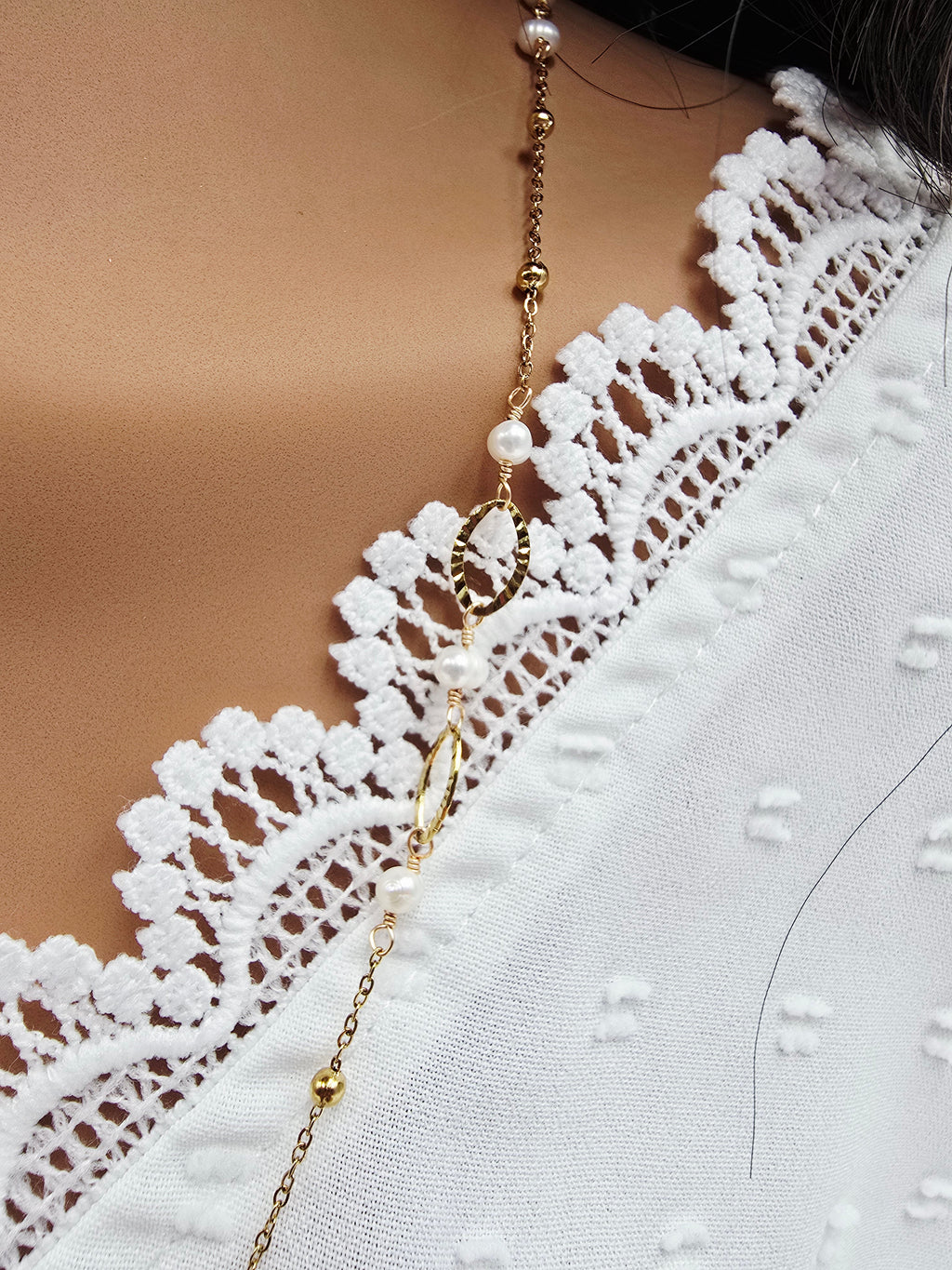 Collier SHANA - Turquoise Africaine ou Perle d'Eau Douce - Sérénité & Élégance