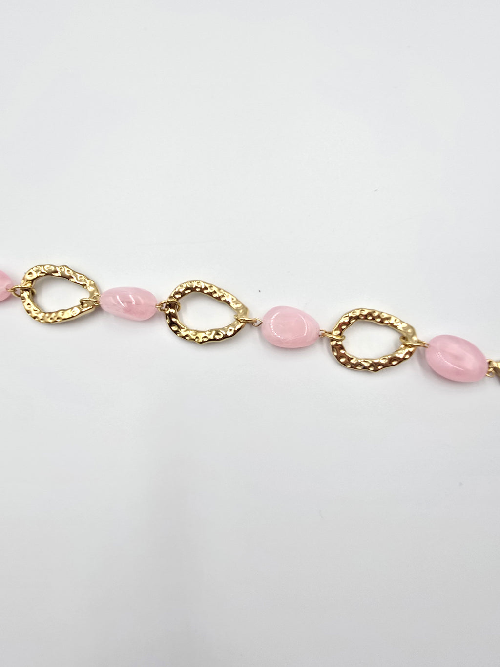 Bracelet MELINDA - Perles Résine & Maillons Dorés - Élégance Colorée