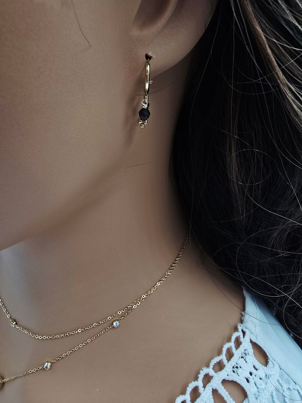 Boucles d'oreilles Créoles Maeline – Pierres Naturelles