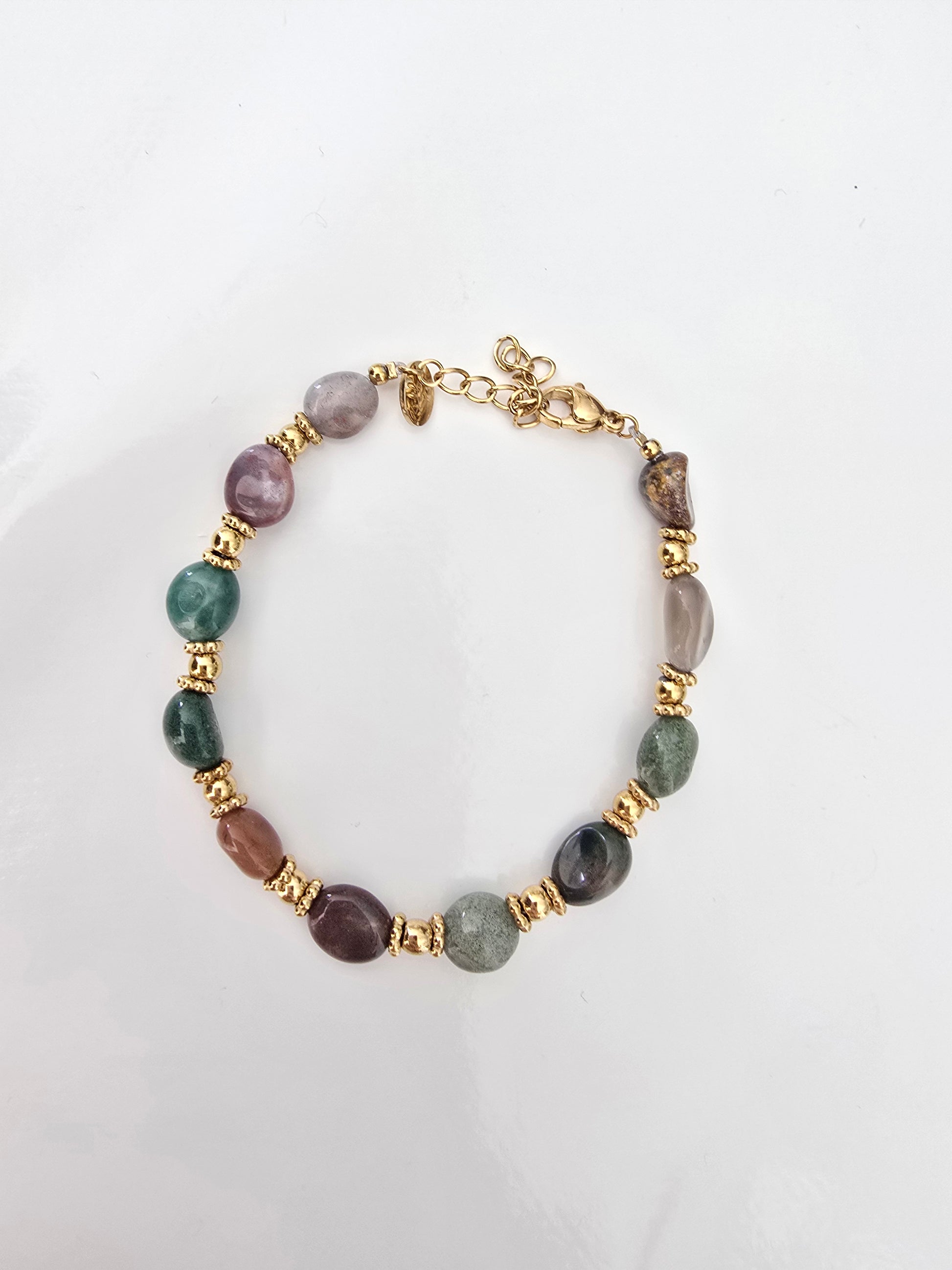 Bracelet CASSANDRE Pierres Naturelles Enfilées | Or et Âme Bijoux